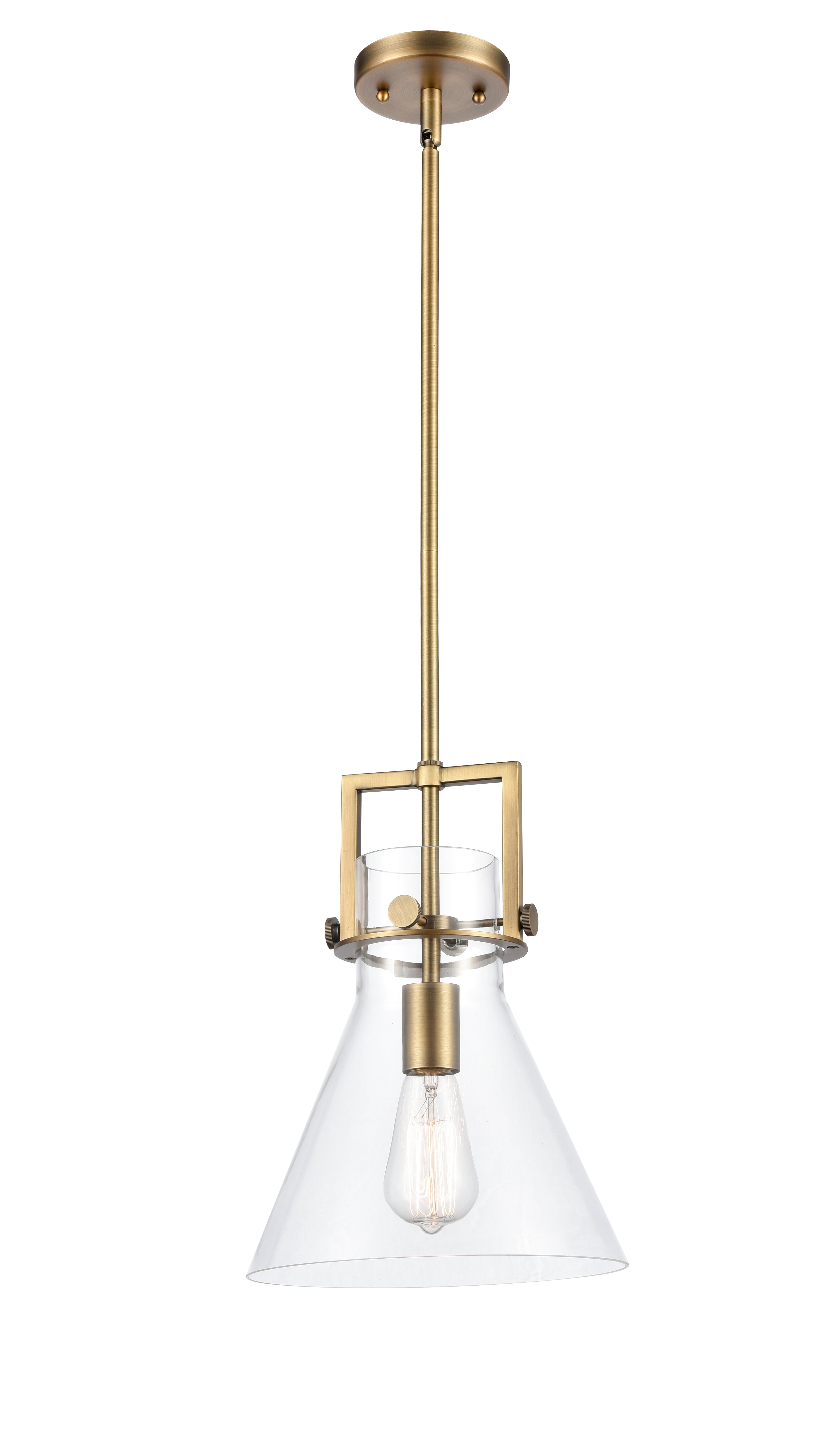 Downtown Urban Mini Pendant 10 Inch Brass
