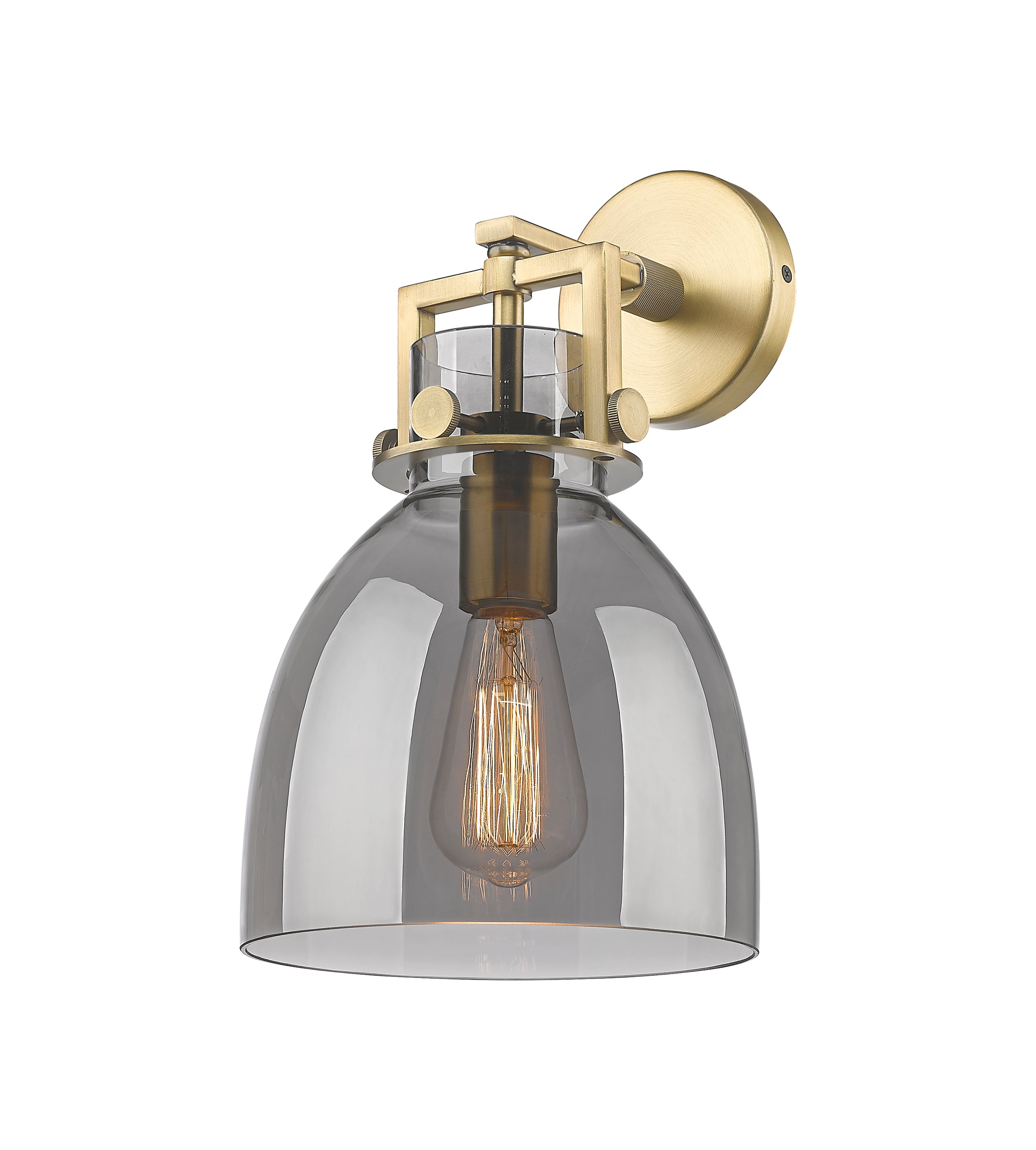 Downtown Urban Sconce Cast Brass 14 Inch