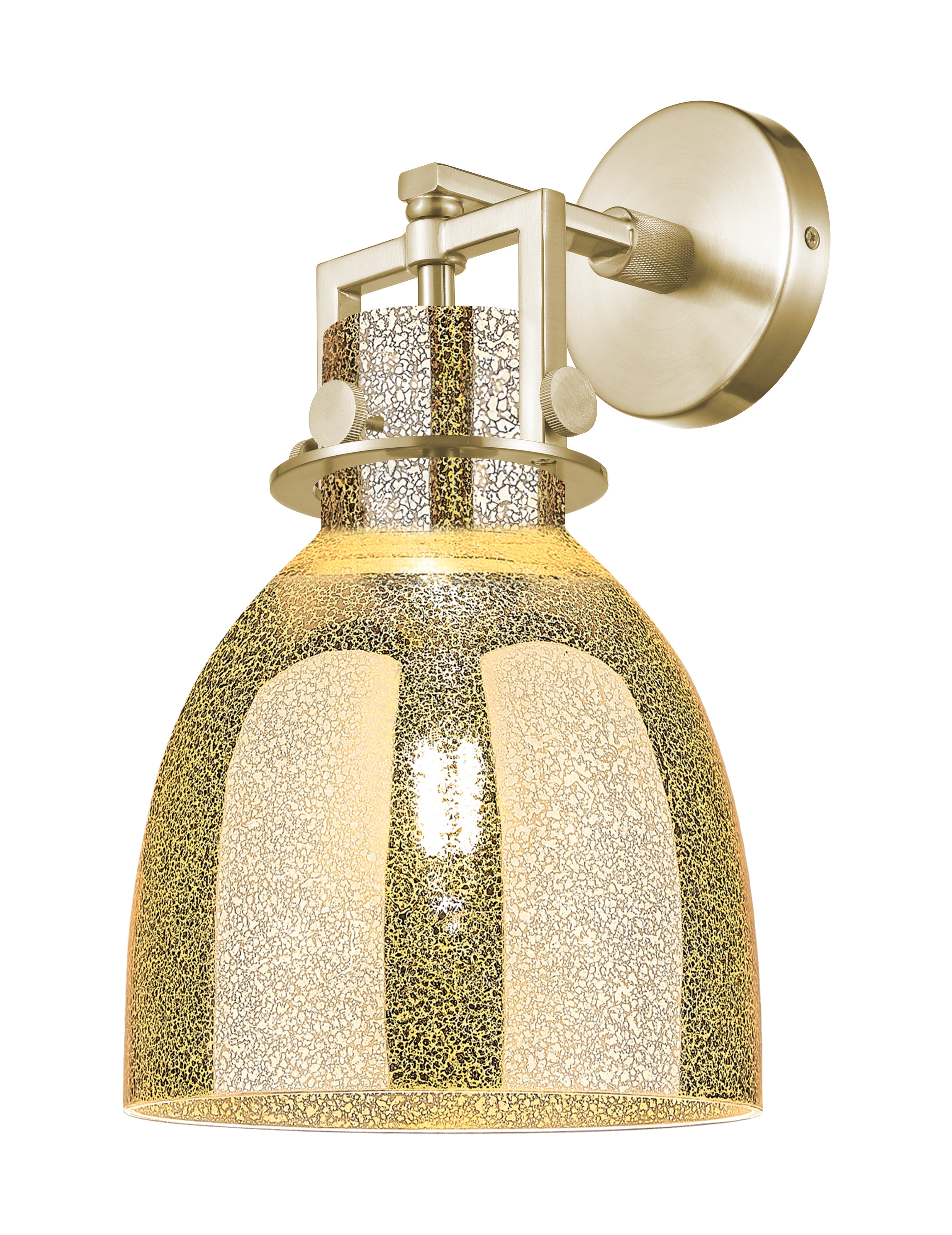 Downtown Urban Sconce Cast Brass 14 Inch