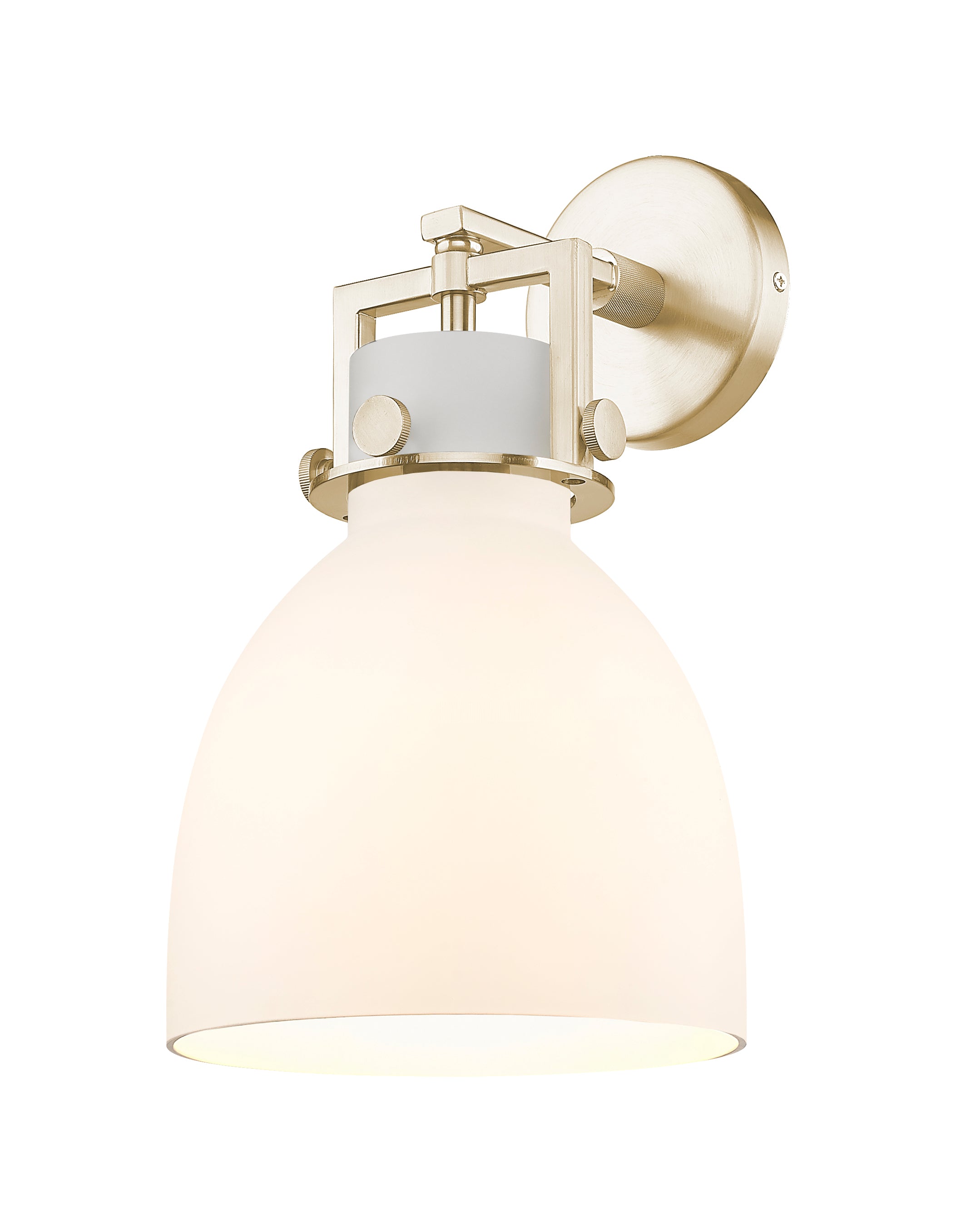Downtown Urban Sconce Cast Brass 14 Inch