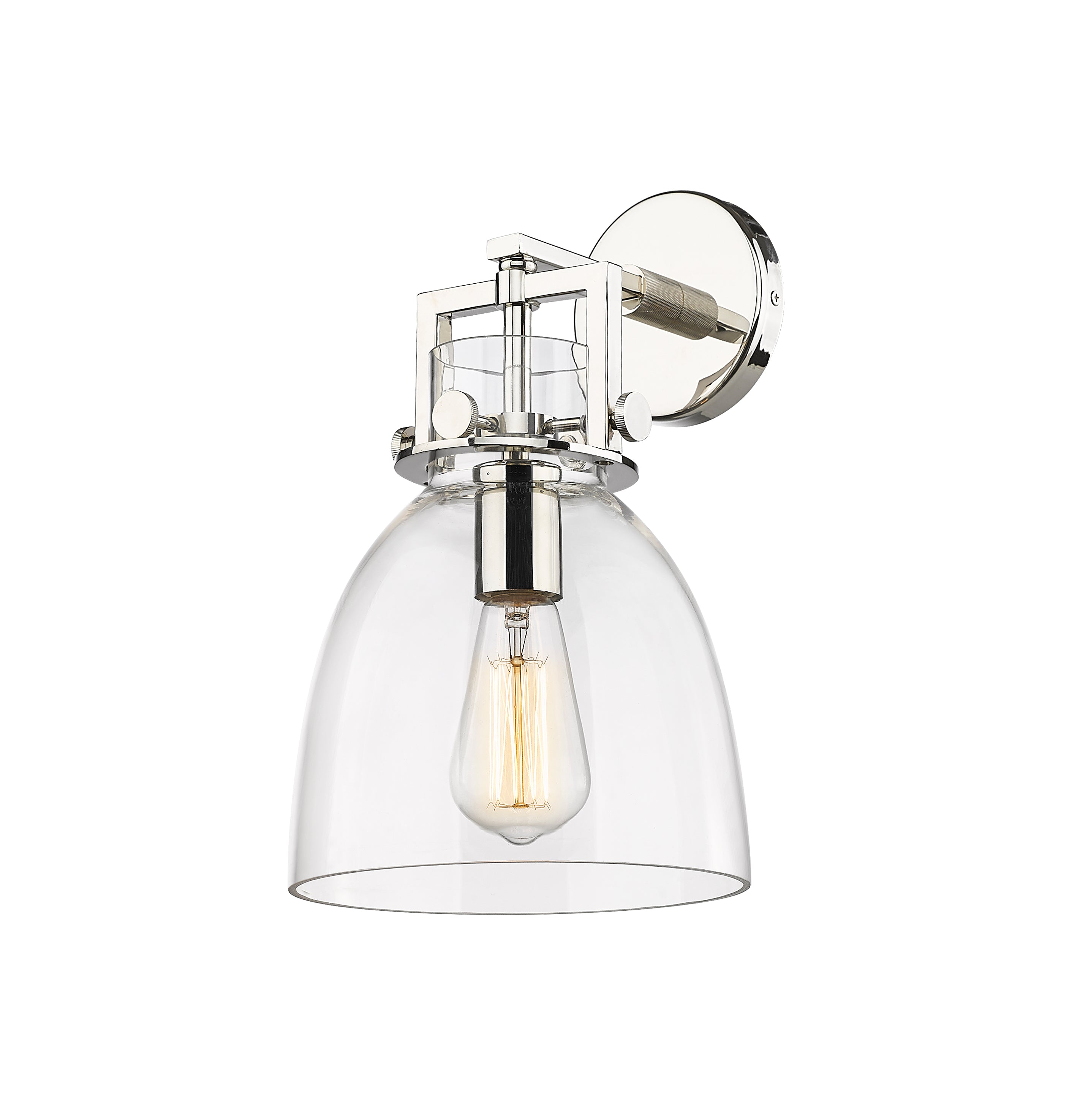 Downtown Urban Sconce Cast Brass 14 Inch
