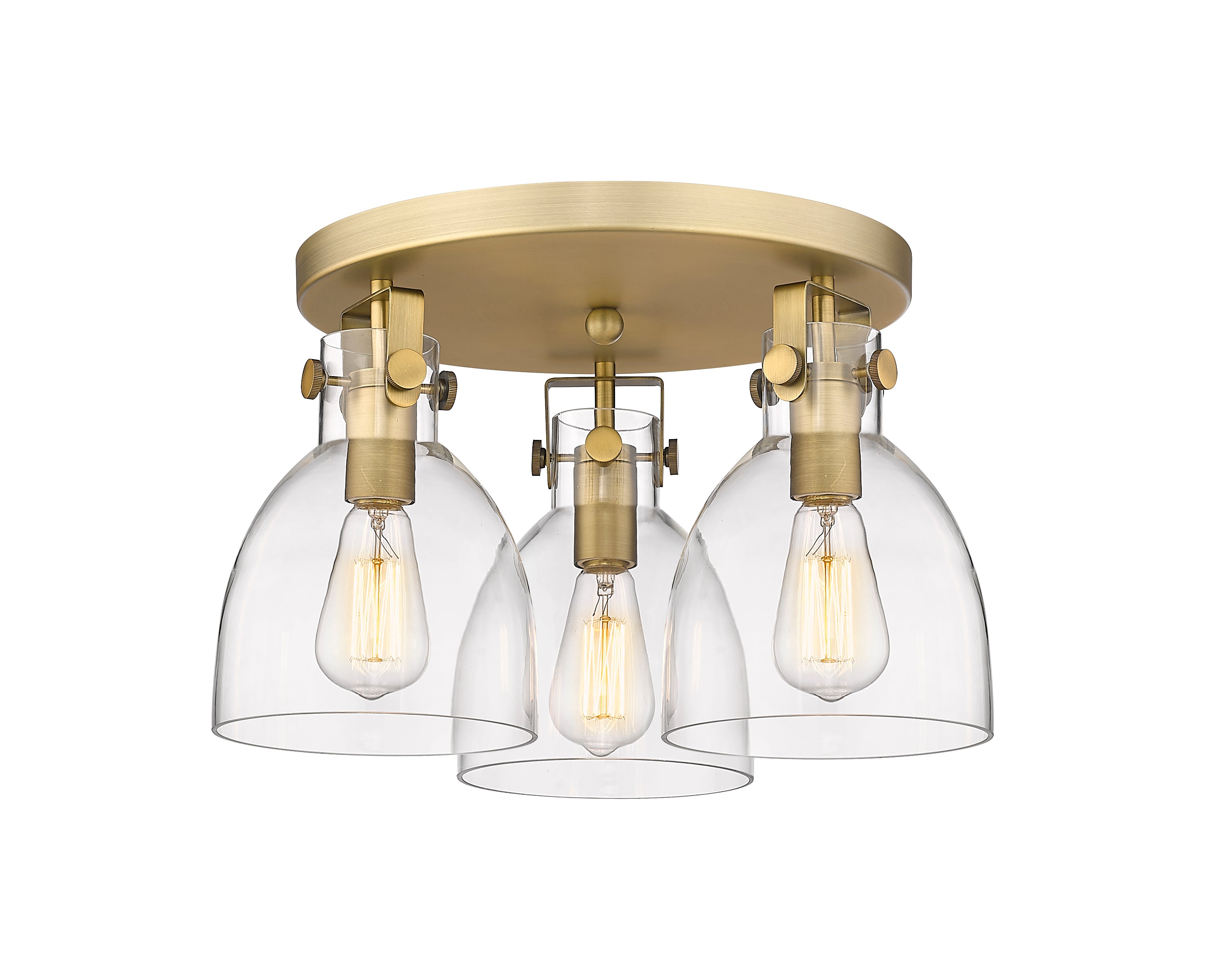 Downtown Semi-Flush Mount Satin Nickel