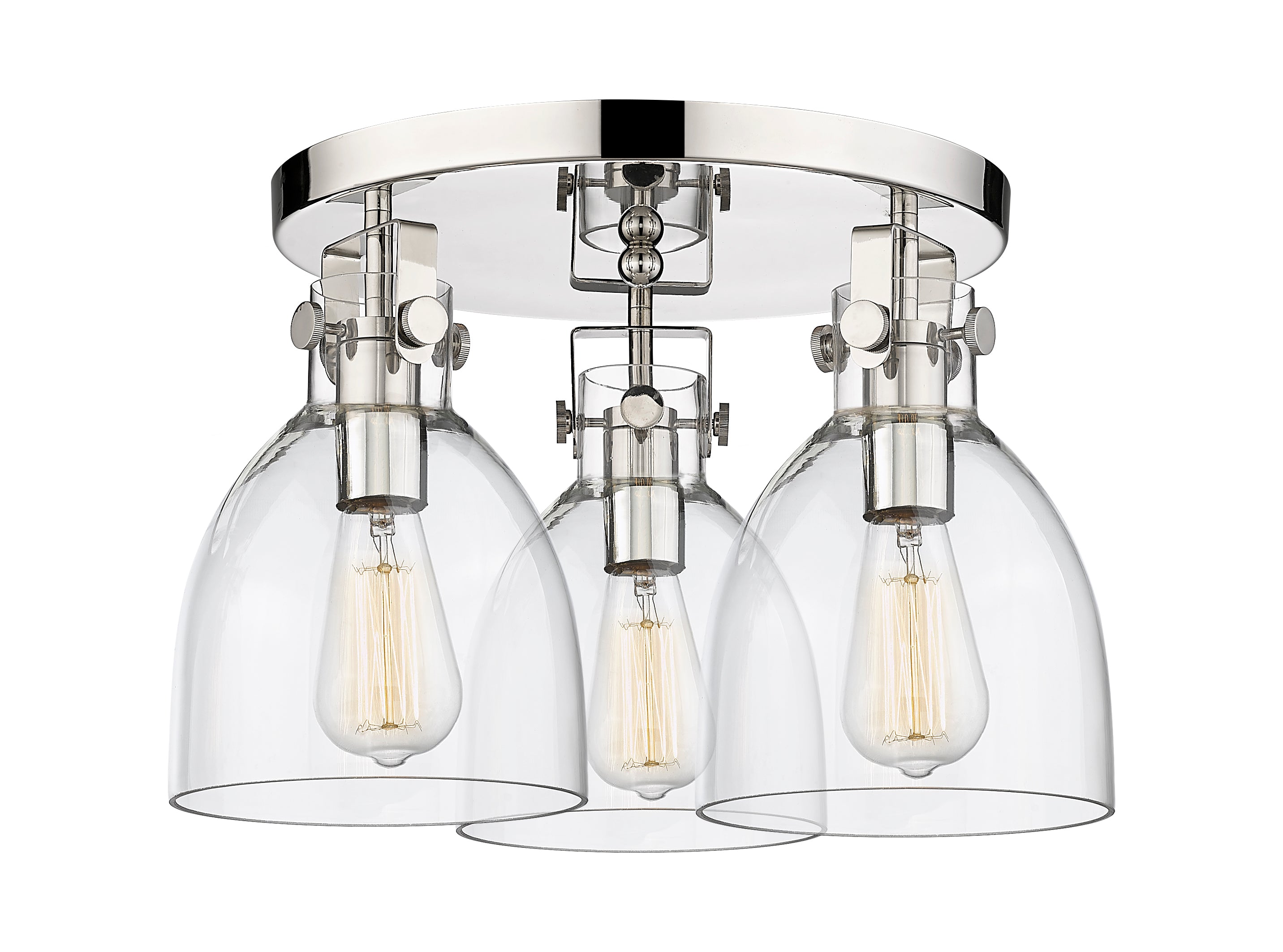 Downtown Semi-Flush Mount Satin Nickel