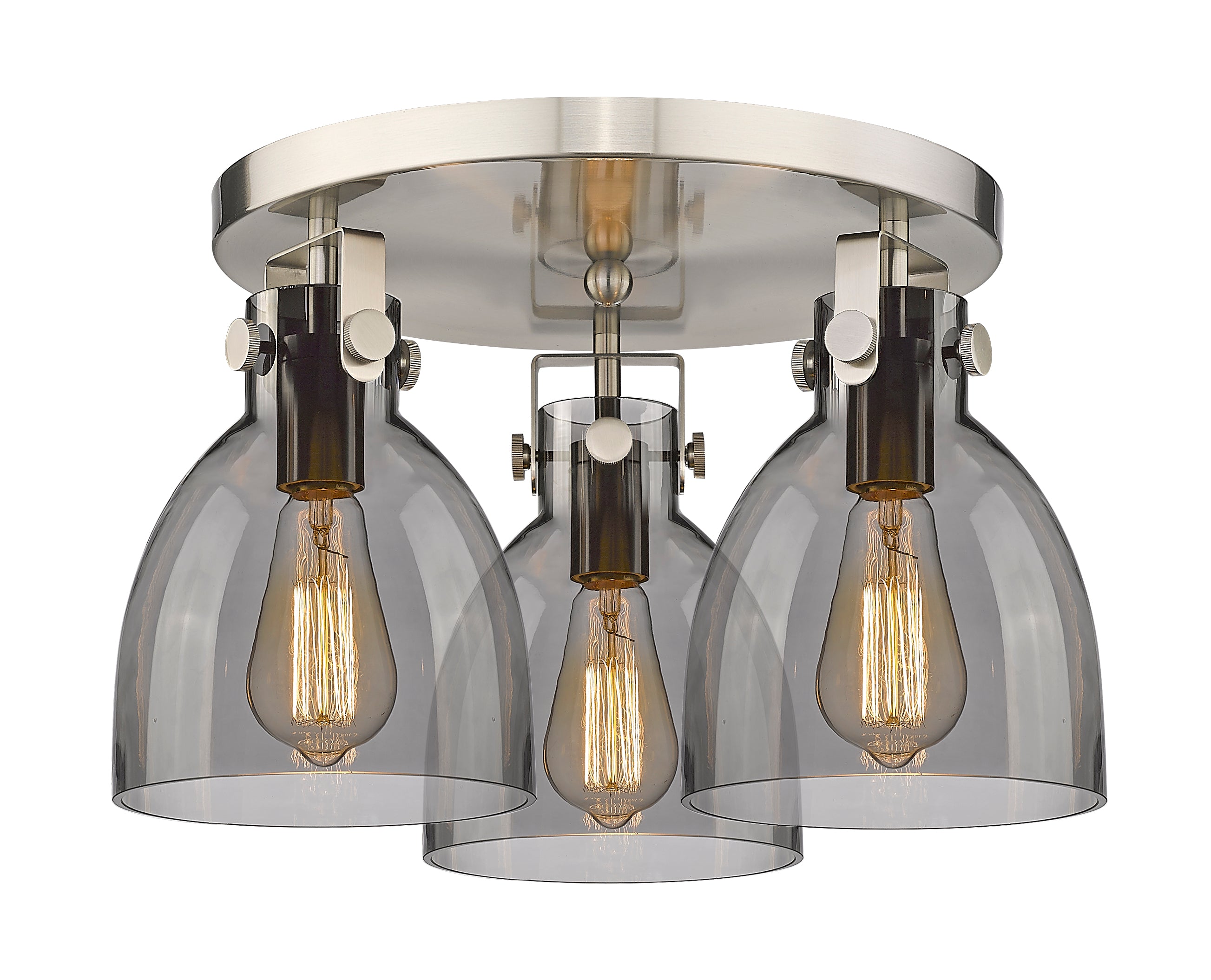 Downtown Semi-Flush Mount Satin Nickel