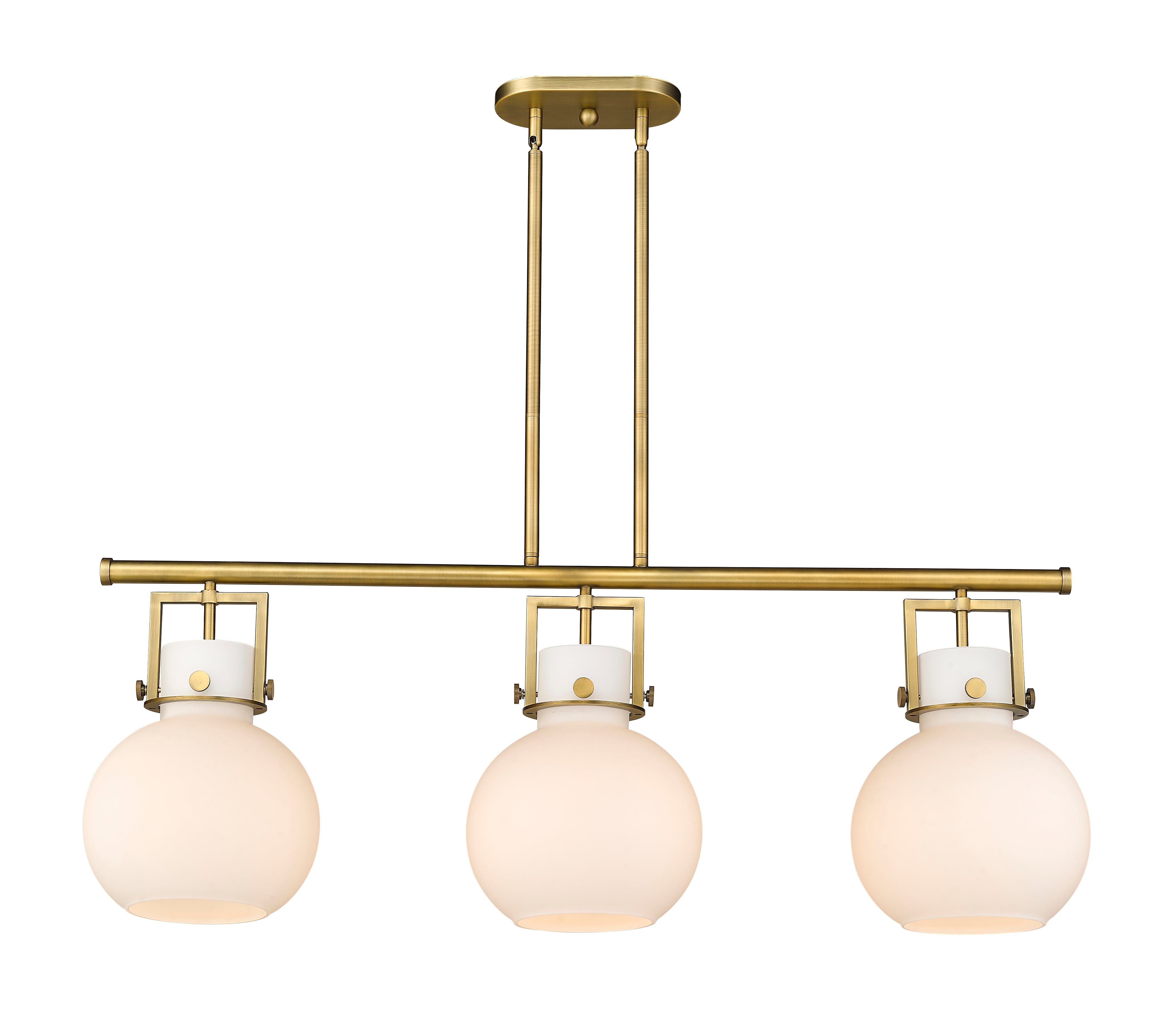 Downtown Urban Island Light Cast Brass