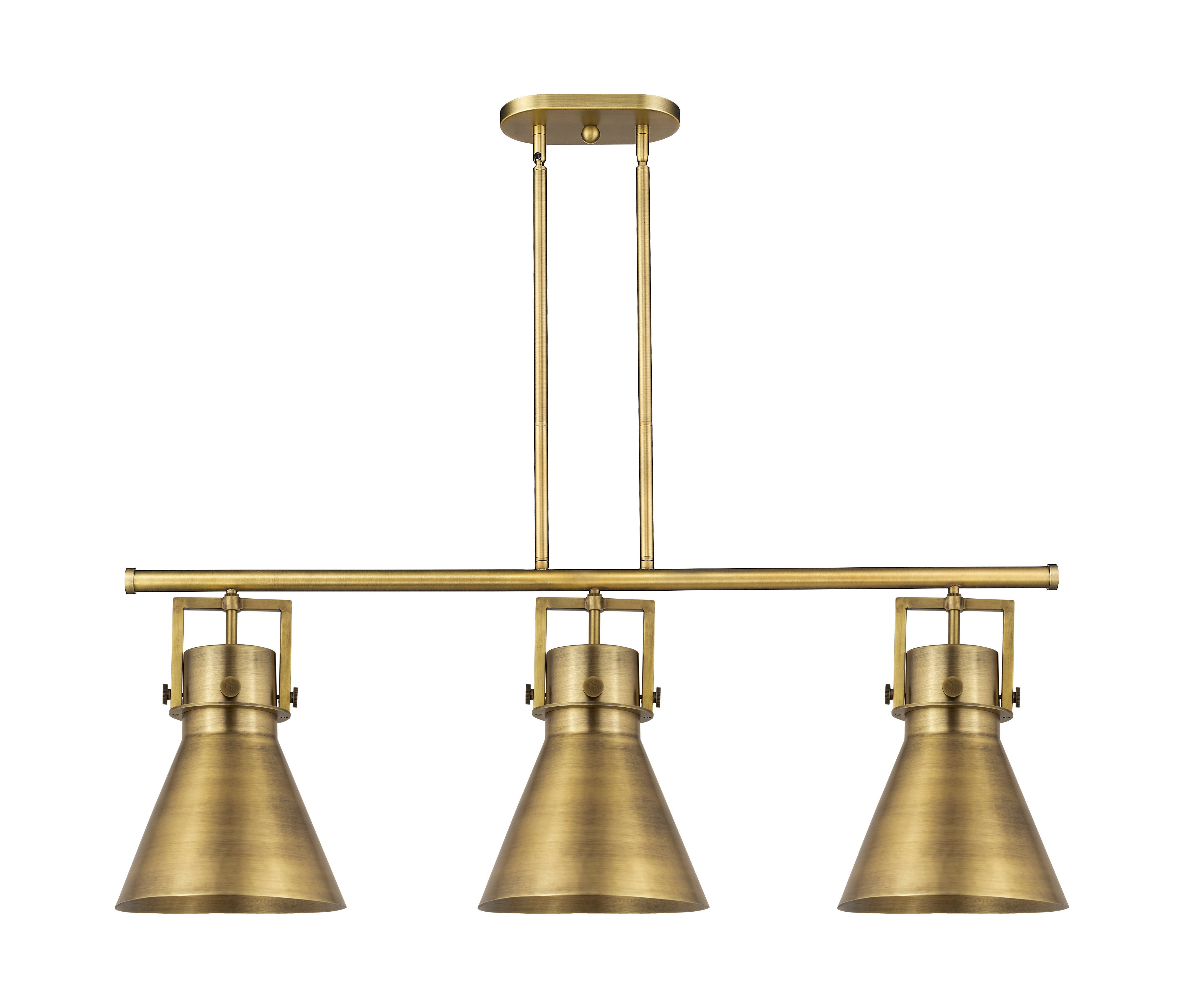 Downtown Urban Island Light Cast Brass