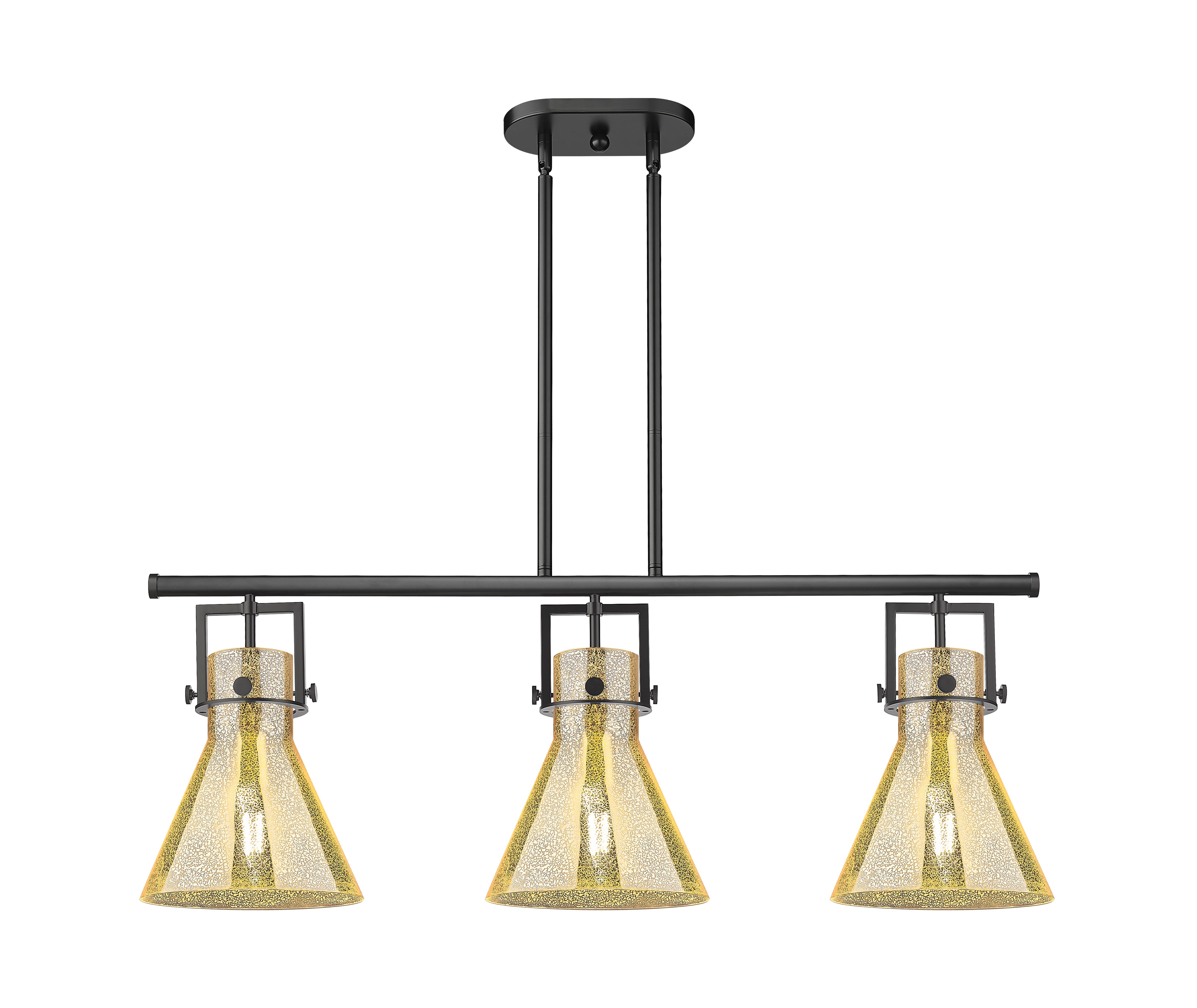 Downtown Urban Island Light Cast Brass Steel