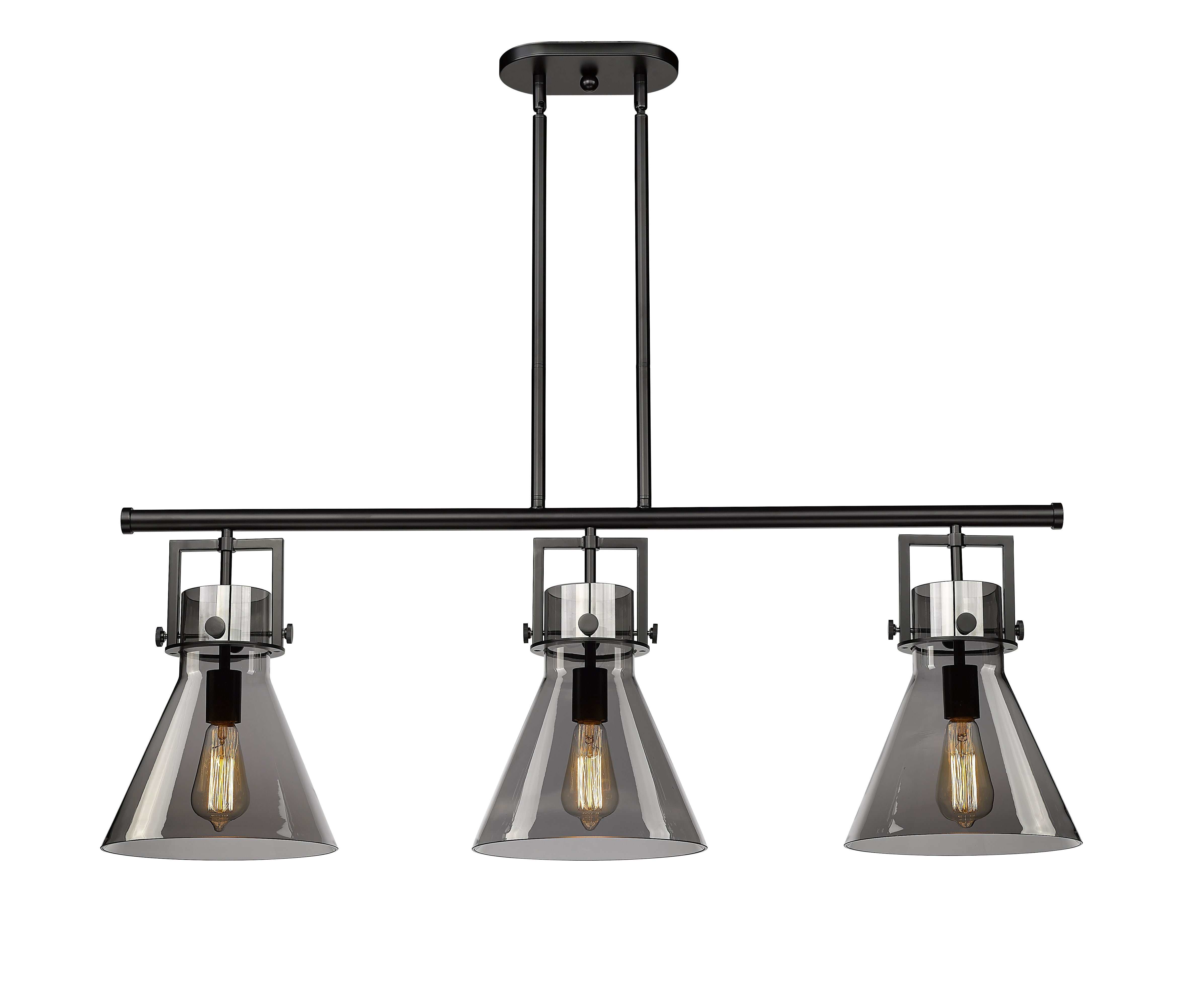 Downtown Urban Island Light Cast Brass Steel