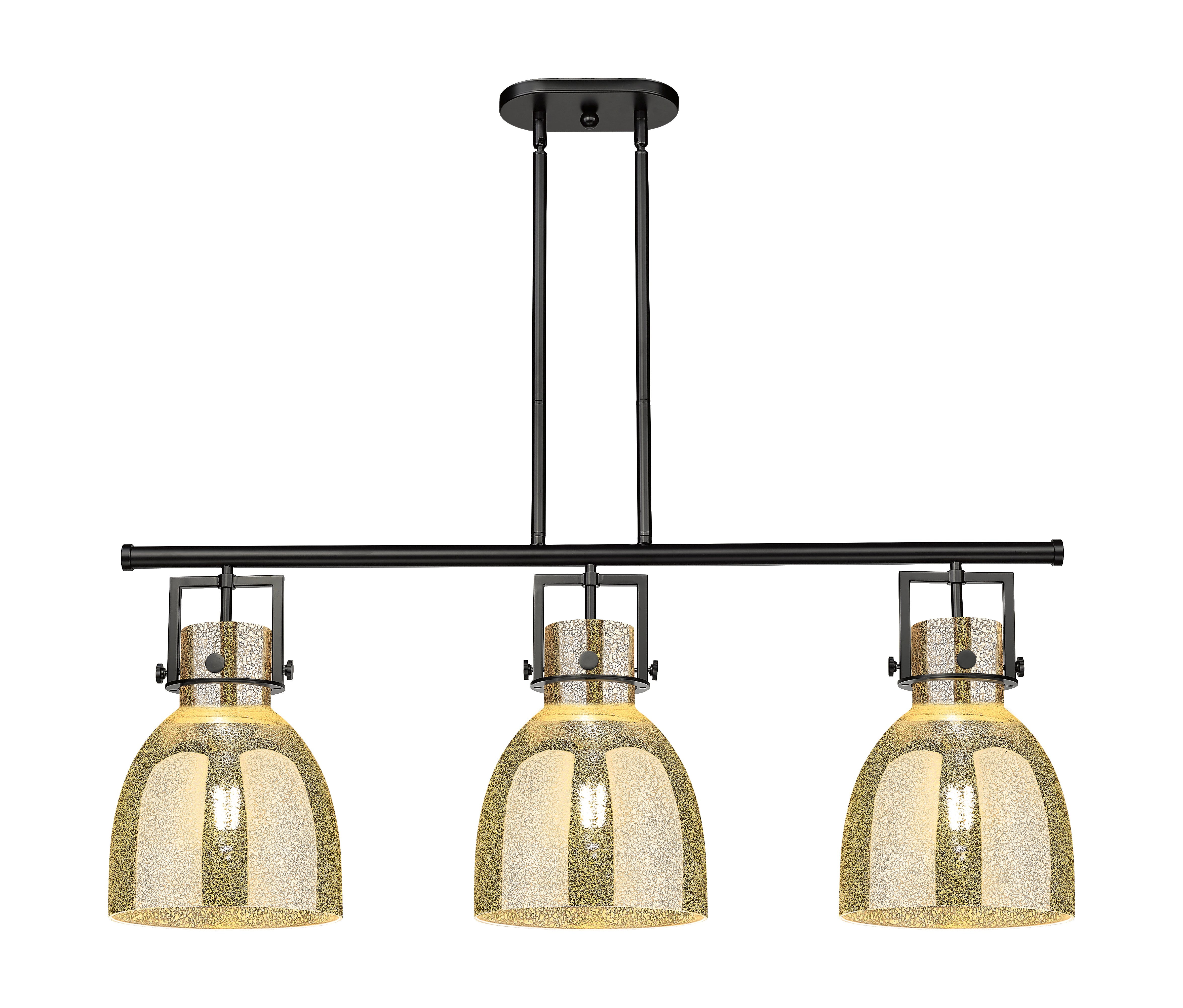 Downtown Urban Island Light Cast Brass