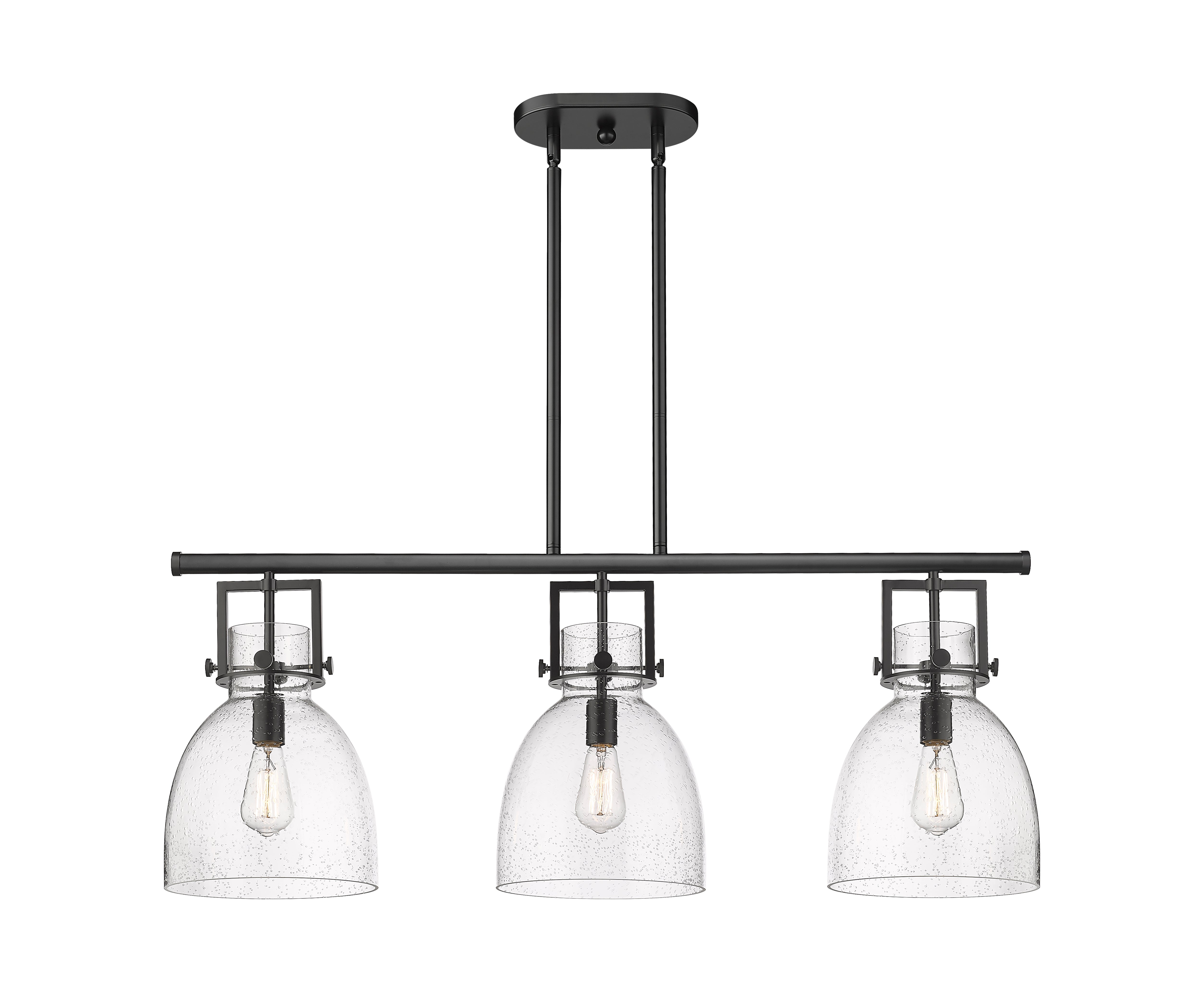 Downtown Urban Island Light Cast Brass