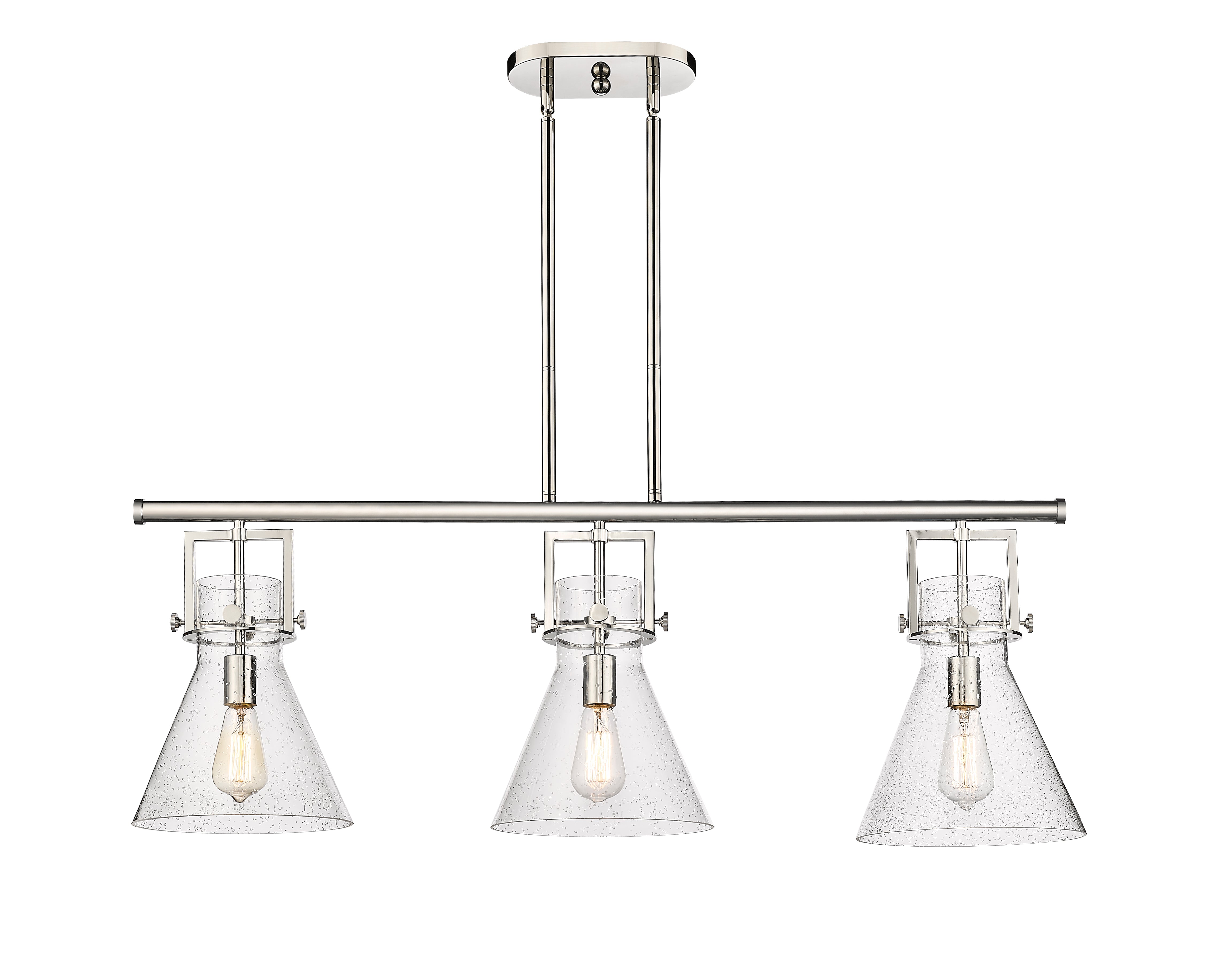 Downtown Urban Island Light Cast Brass Steel