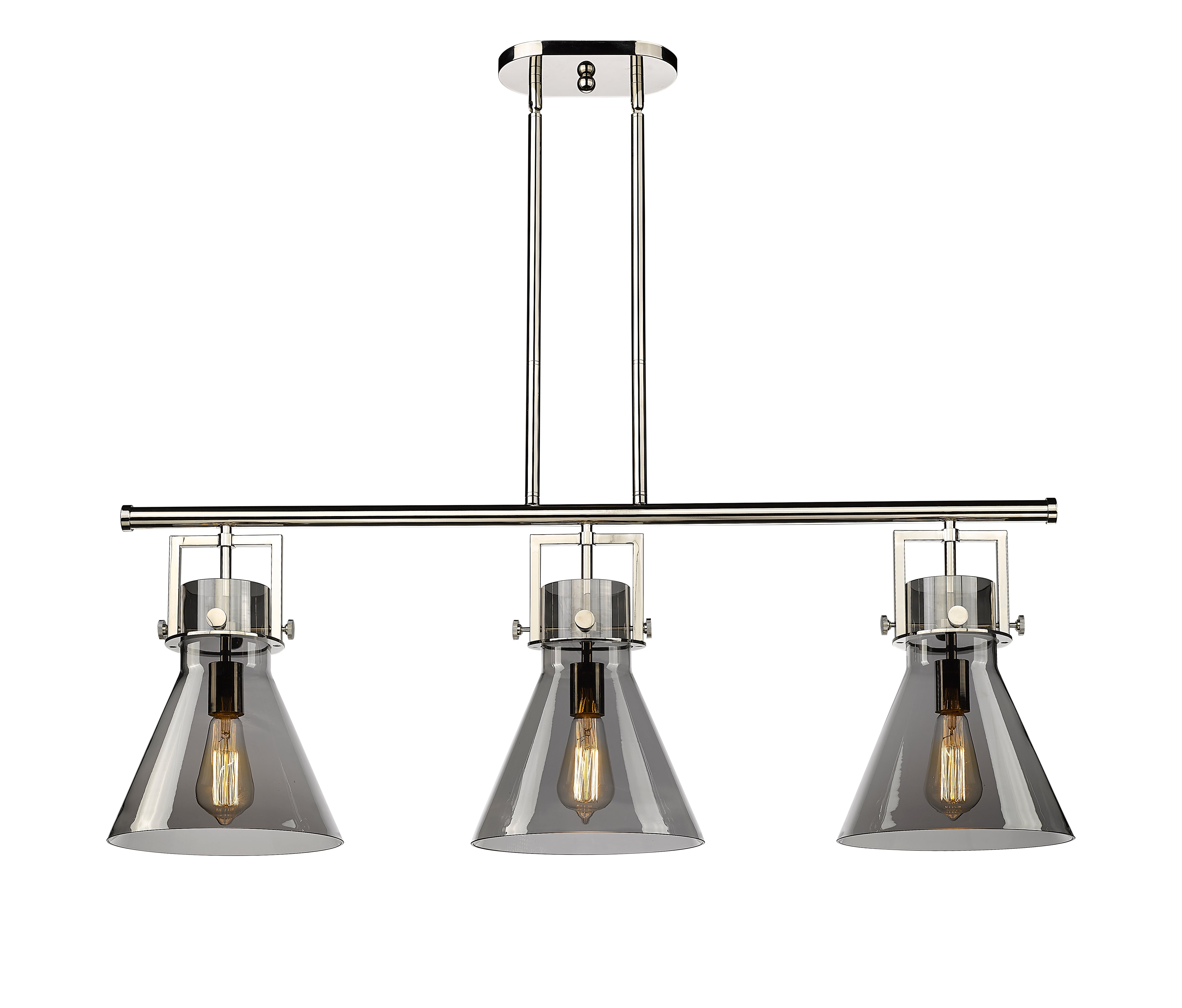 Downtown Urban Island Light Cast Brass Steel