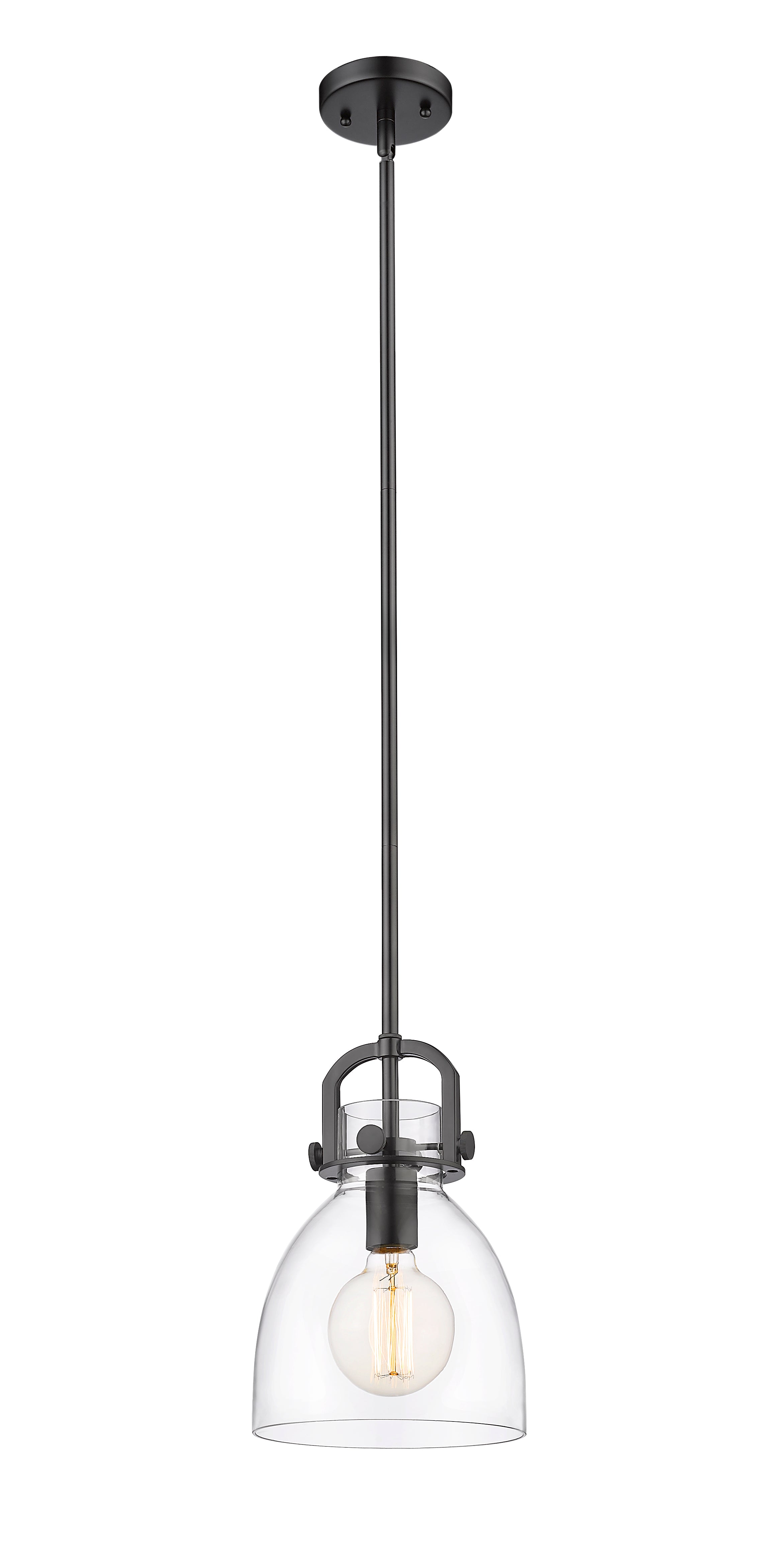 Downtown Urban Mini Pendant 8 Inch Brushed Brass