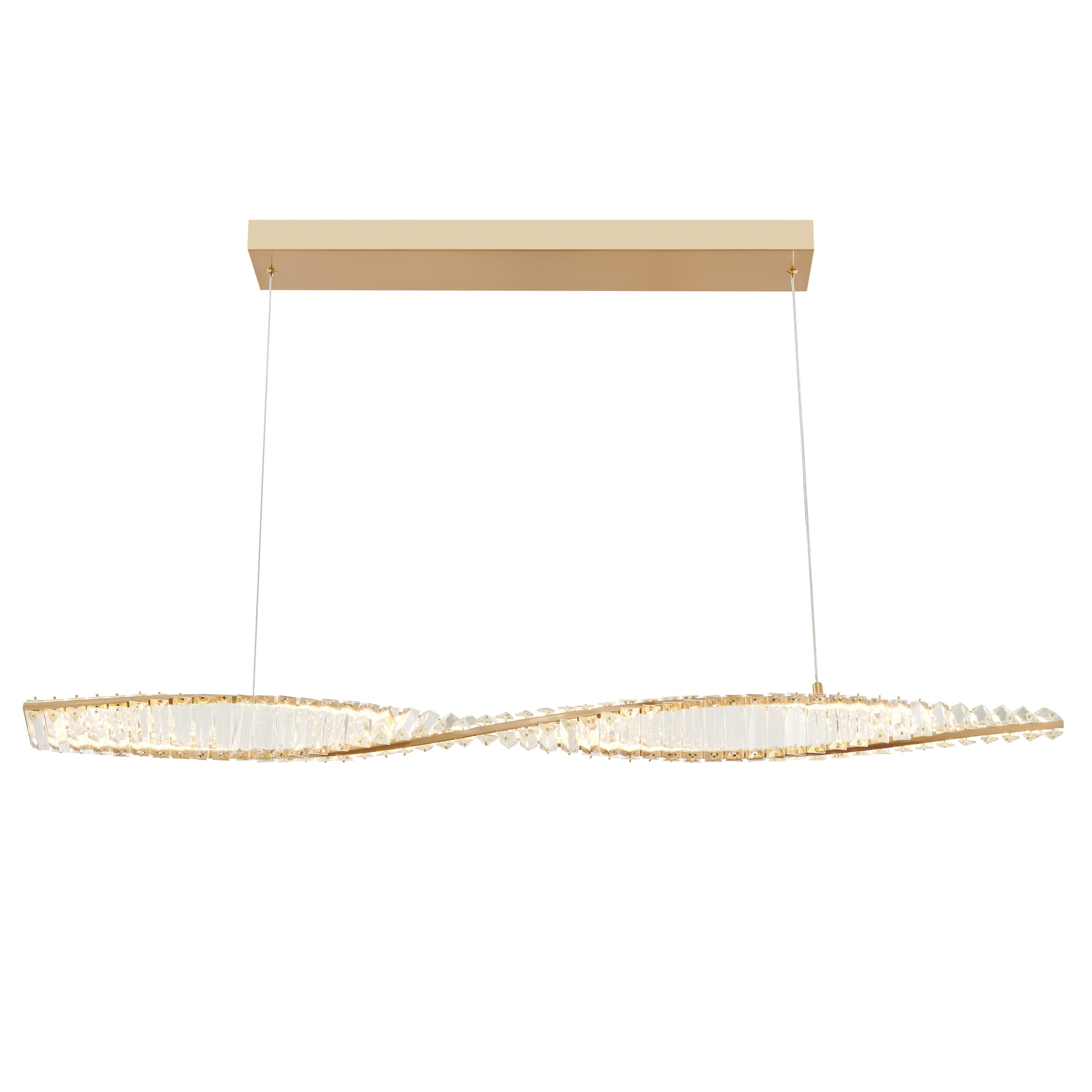 Towson Brushed Ceiling Mount Gold Chandelier