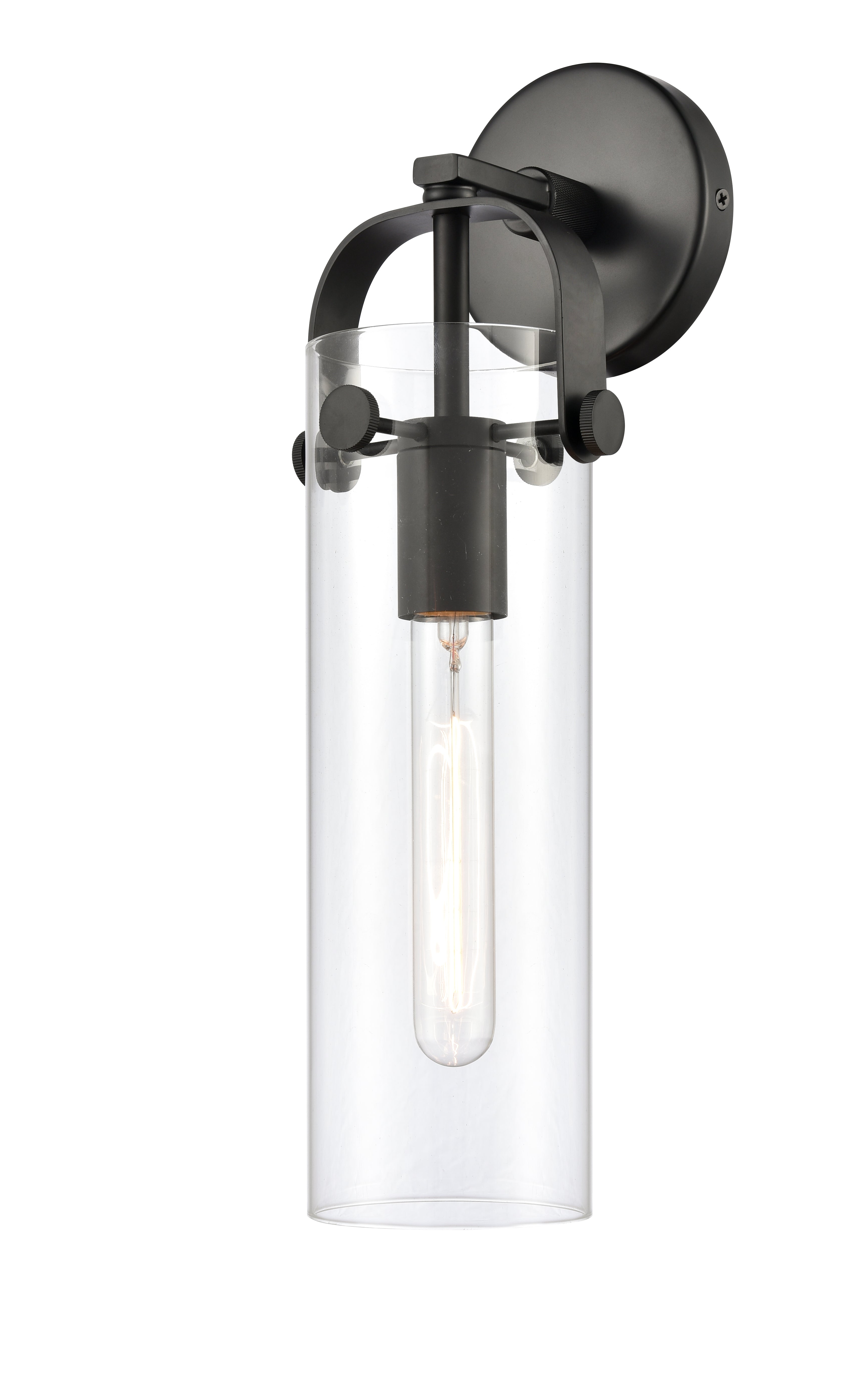 Downtown Urban Sconce Brass Glass Steel