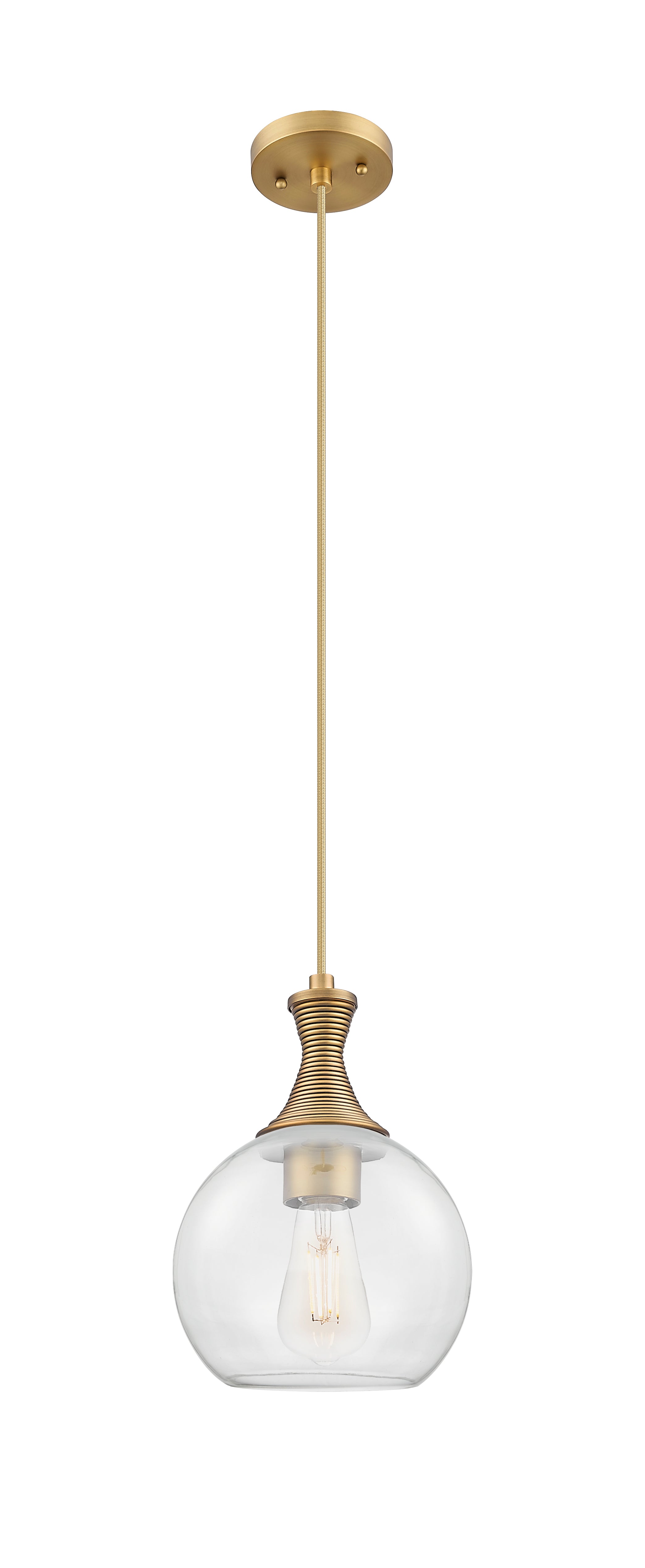 Ballston Mini Pendant Brushed Brass Brass