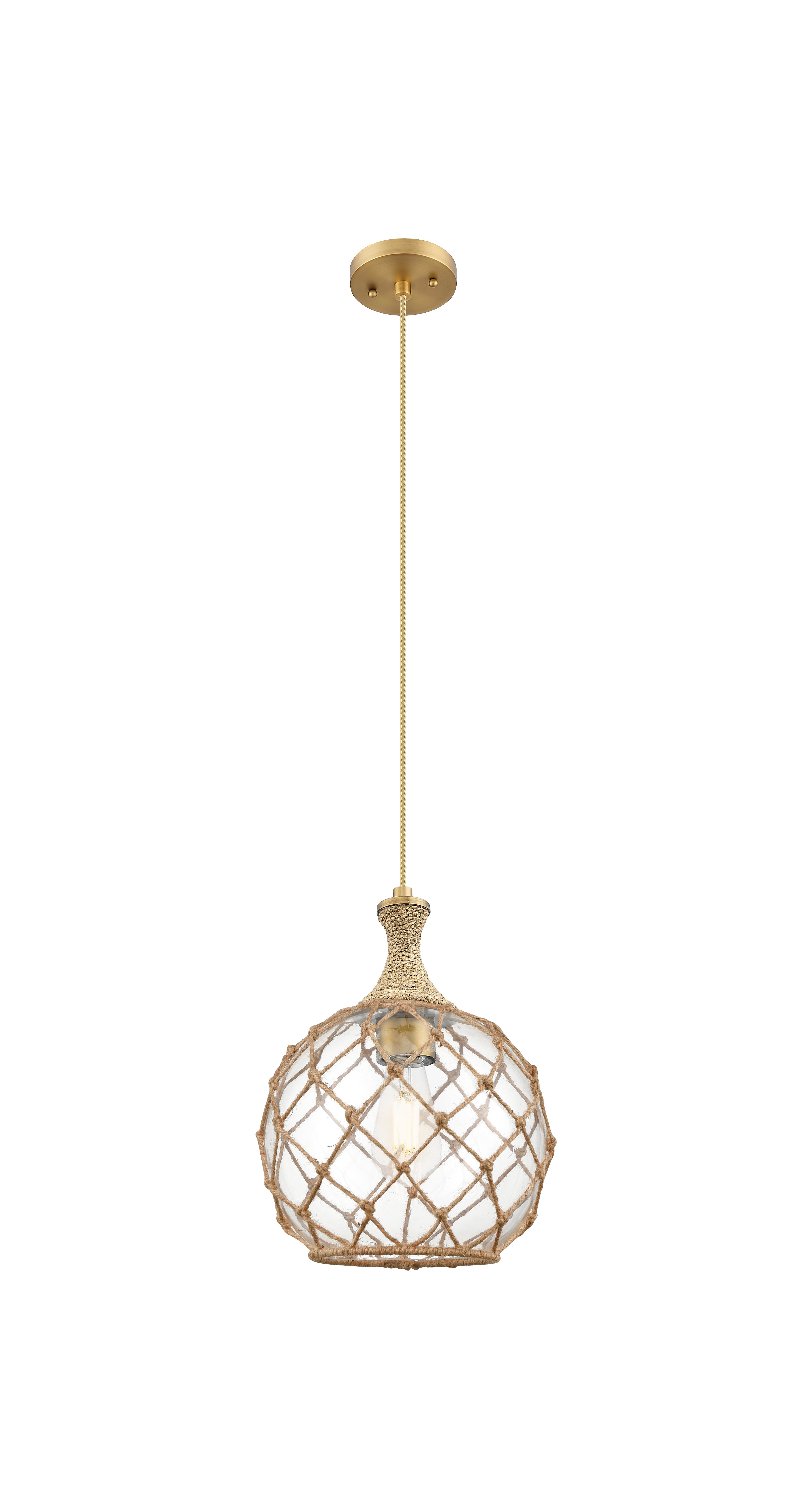Ballston Mini Pendant Brushed Brass Steel