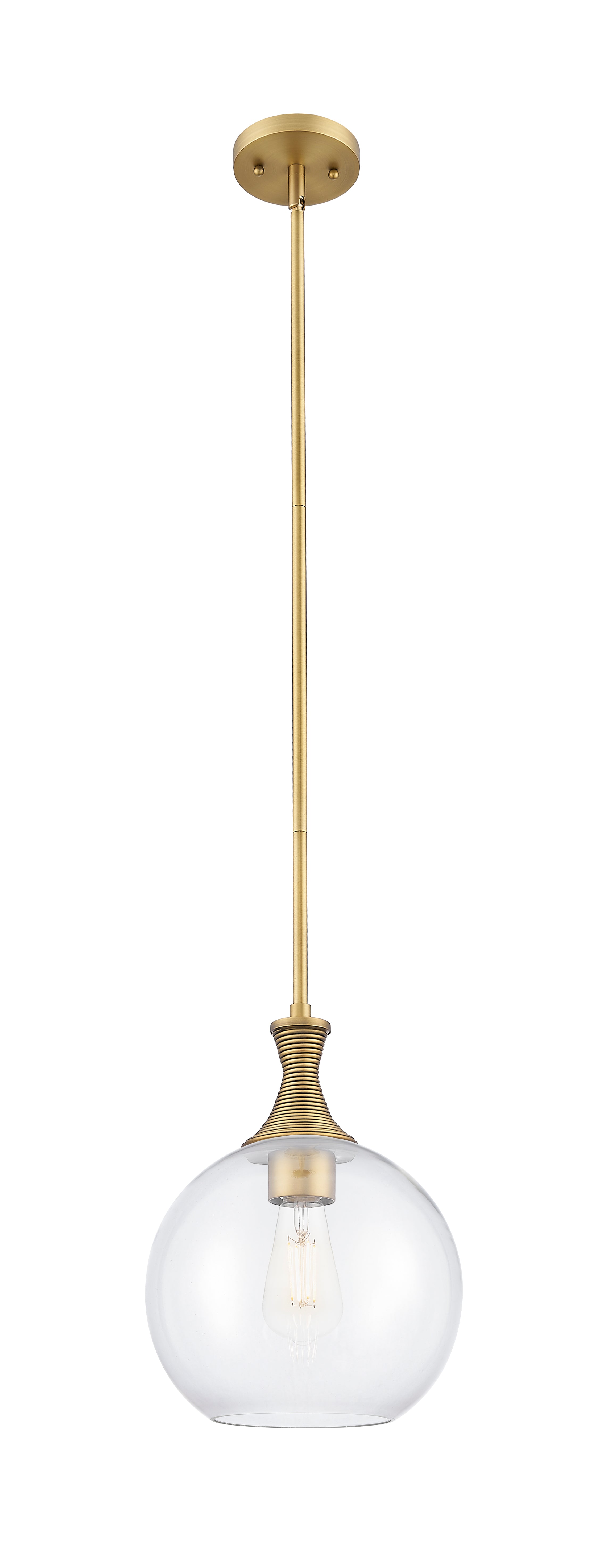 Ballston Mini Pendant Brushed Brass Finish