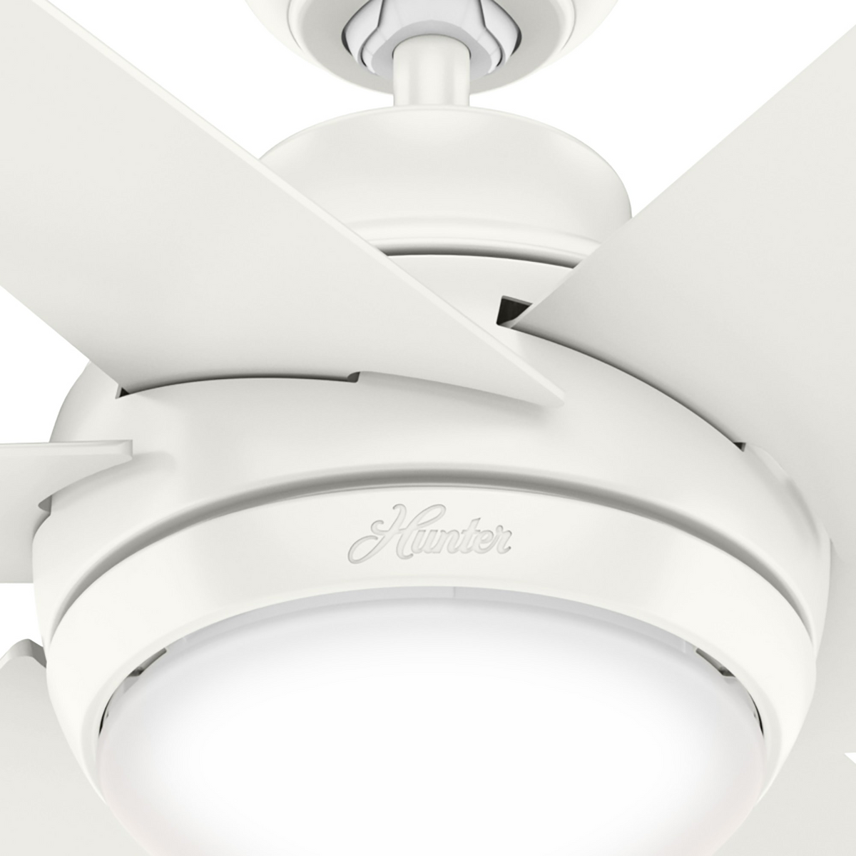 52 inch Sotto Fresh White Ceiling Fan with LED Light Kit and Handheld Remote