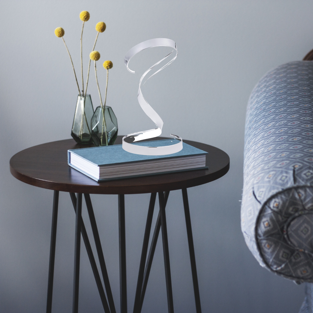 Hamburg Chrome Table Lamp | LED Strip & Dimmable Switch