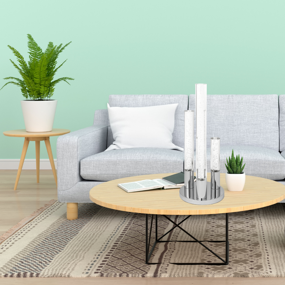 Acrylic Cylinders Table Lamp | 3 Light