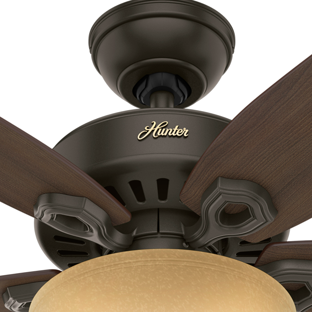 42 inch Builder New Bronze Ceiling Fan with LED Light Kit and Pull Chain