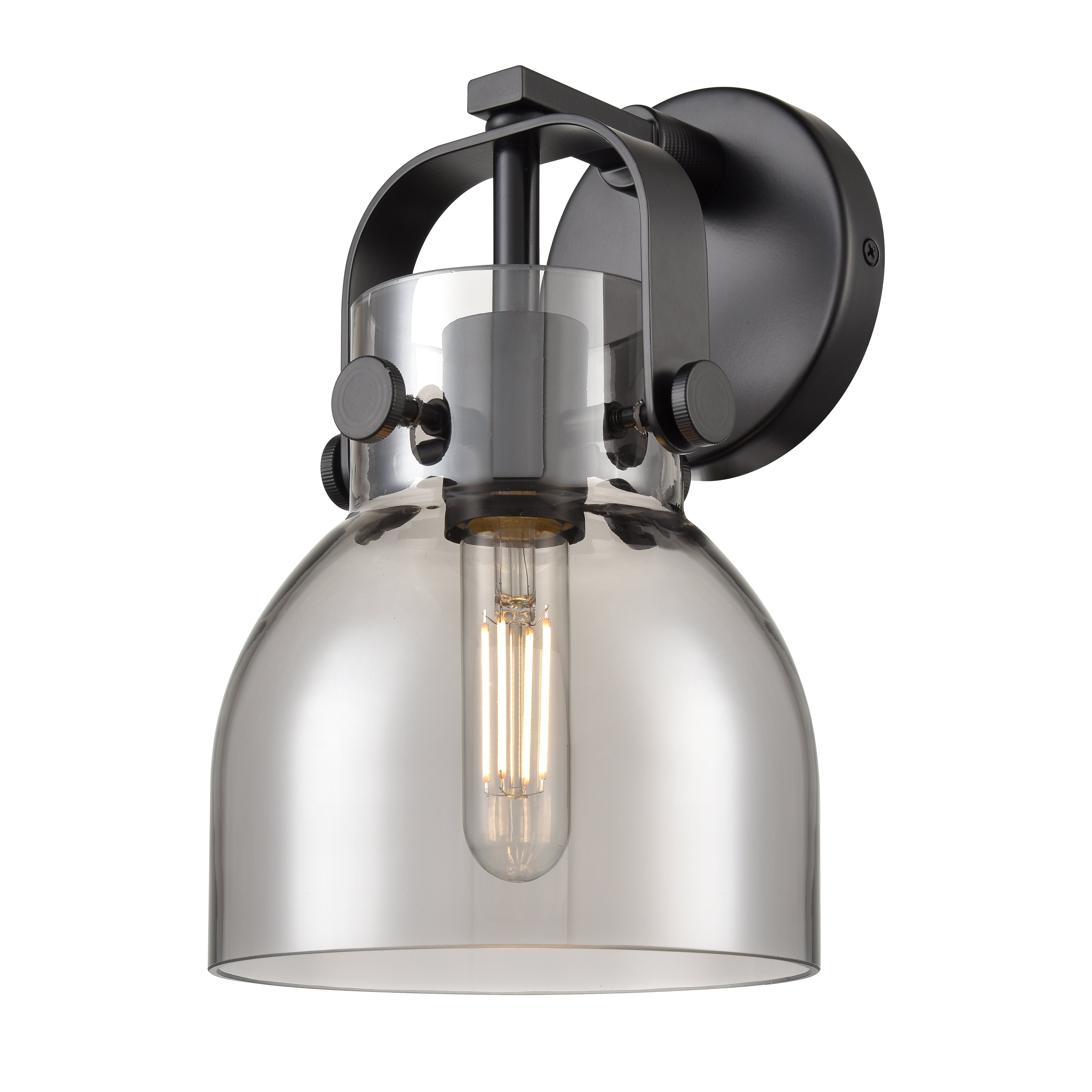 Downtown Urban Sconce Brass Glass Steel