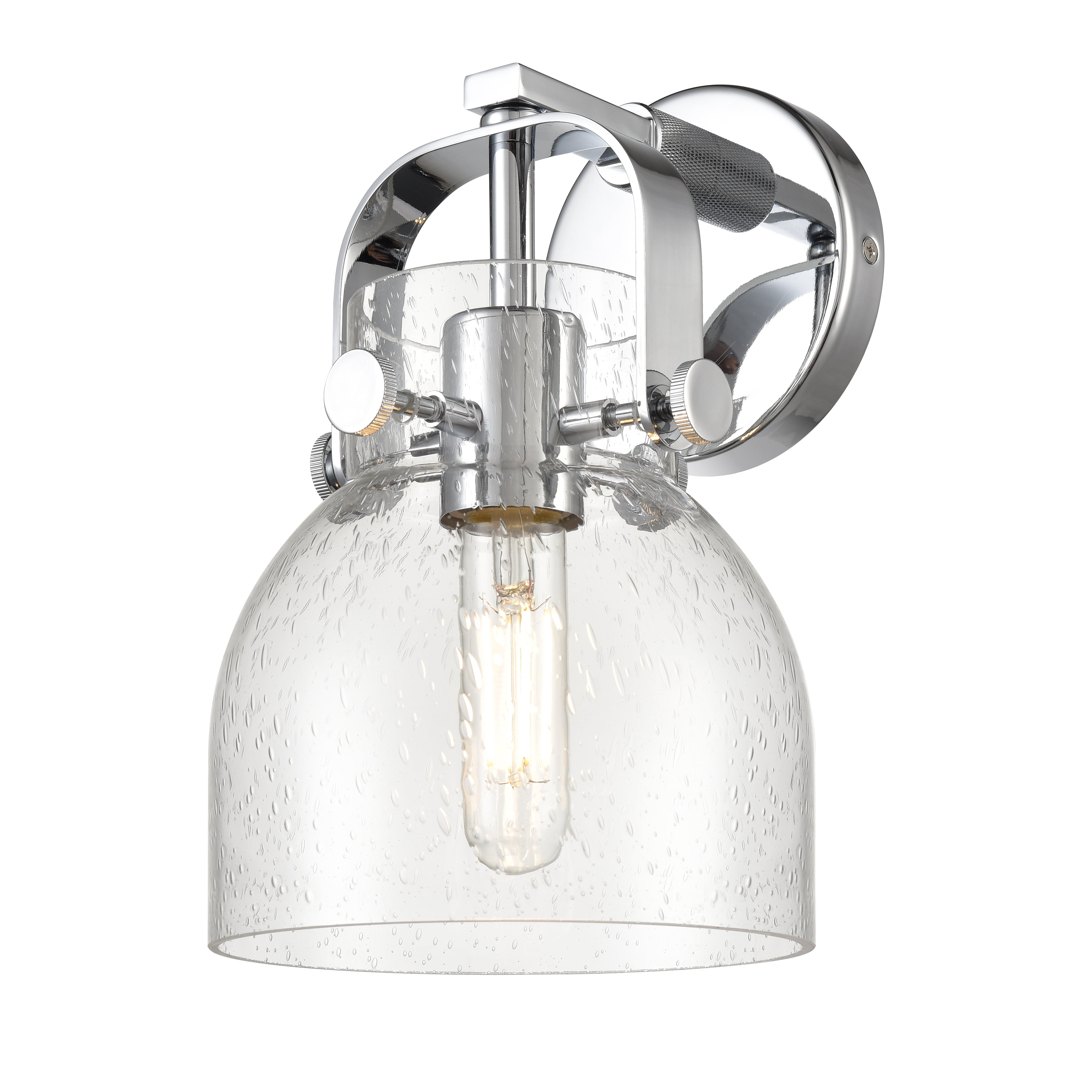 Downtown Urban Sconce Brass Glass Steel