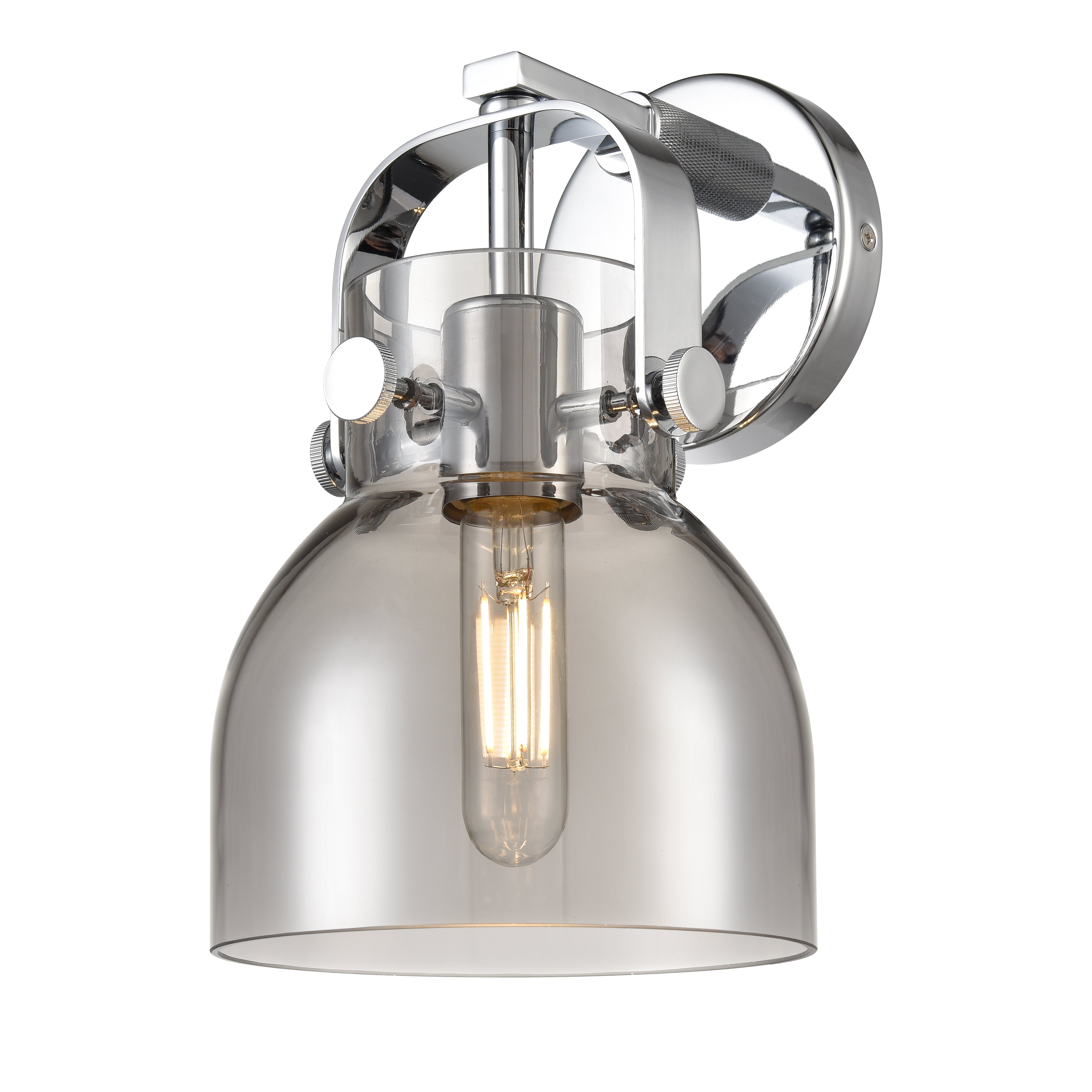 Downtown Urban Sconce Brass Glass Steel