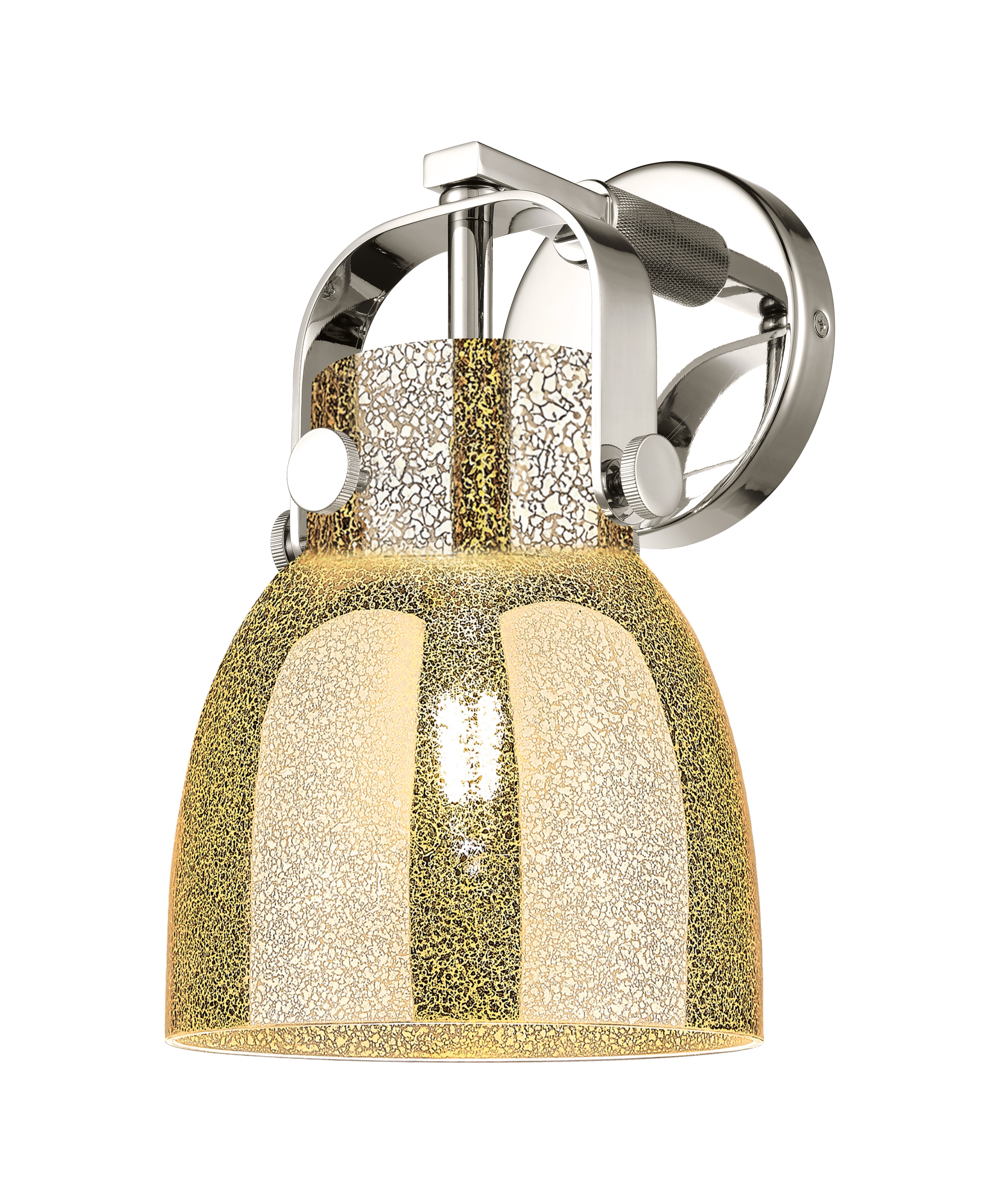 Downtown Urban Sconce Brass Glass Steel