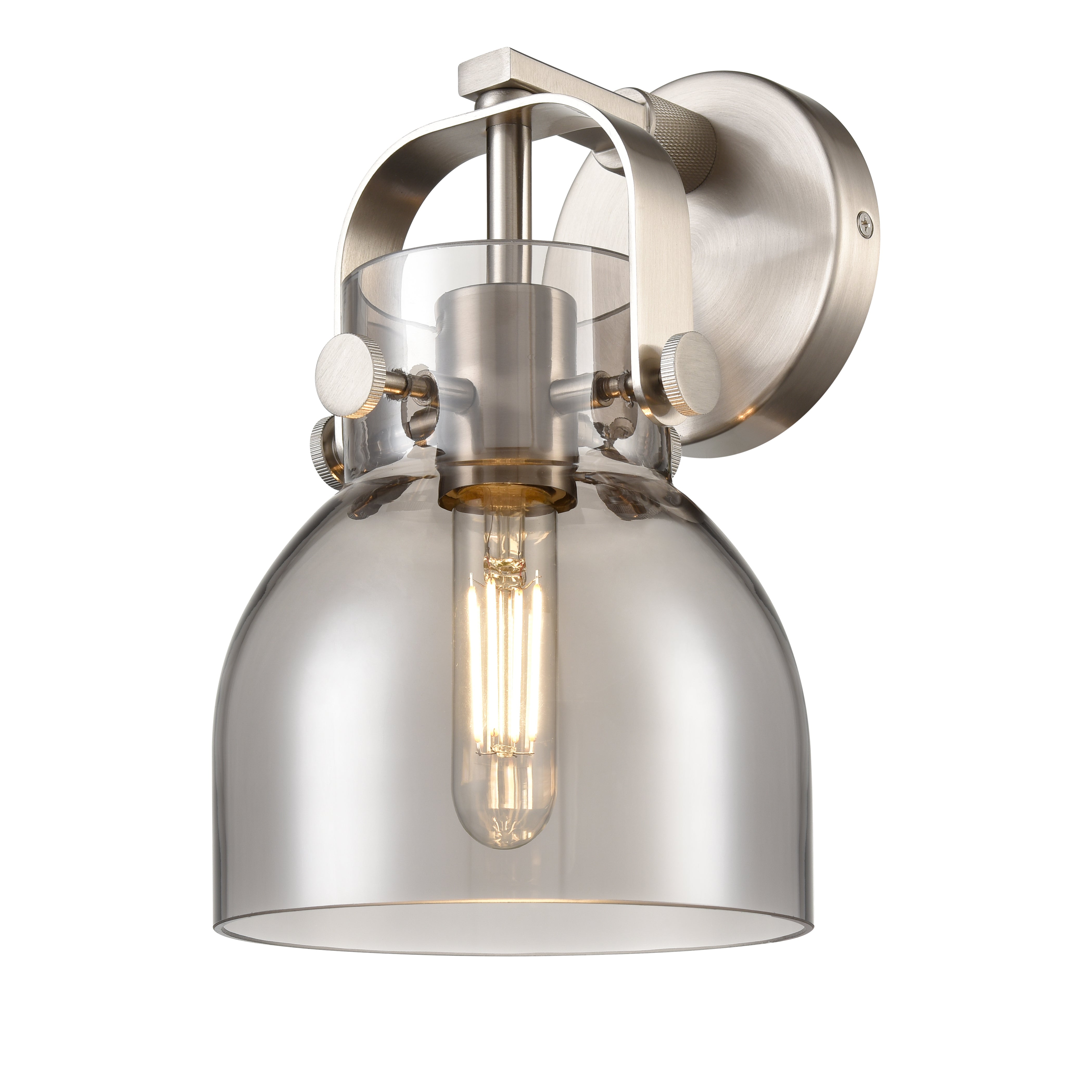 Downtown Urban Sconce Brass Glass Steel