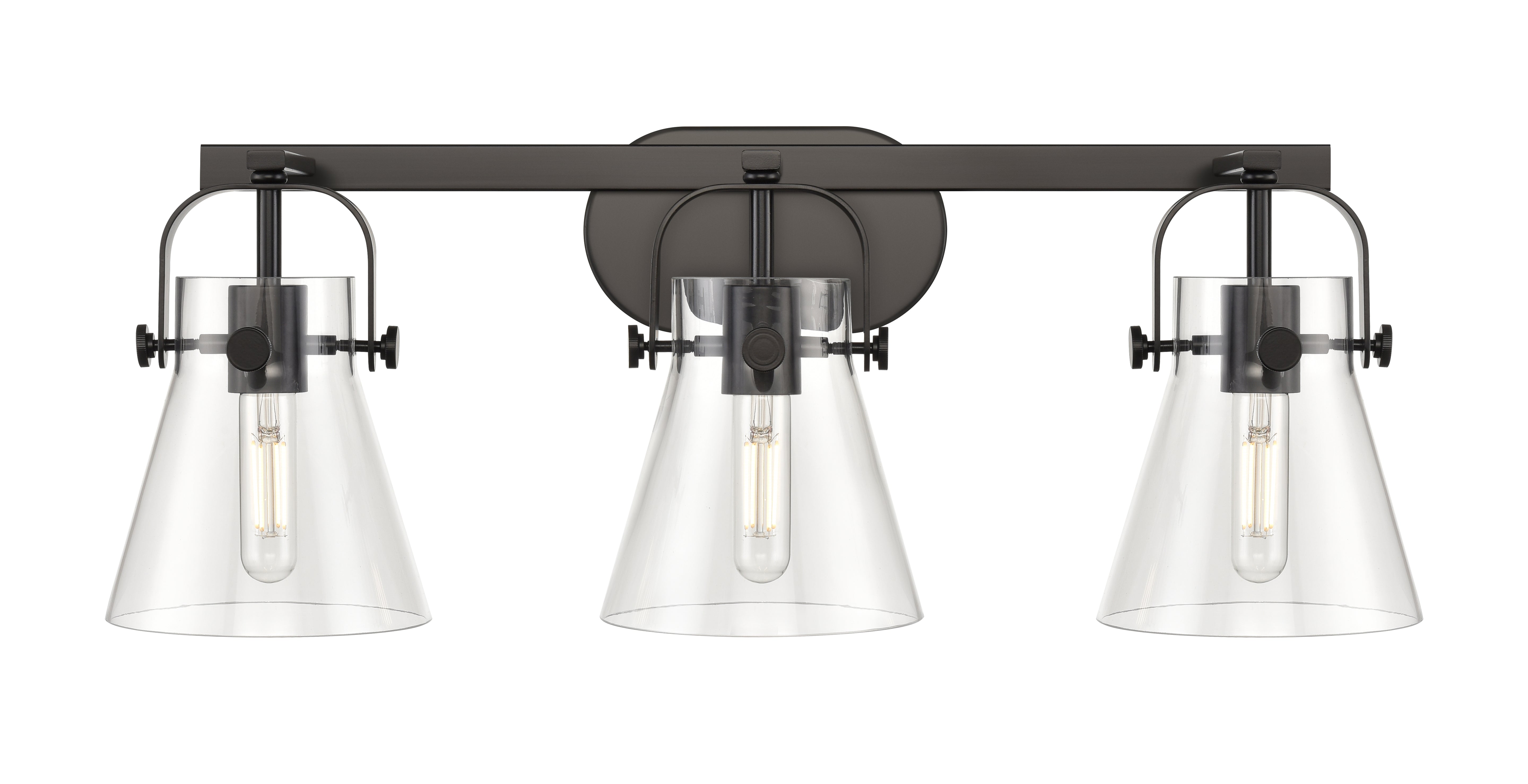 Downtown Urban Bath Vanity Steel Brass Light