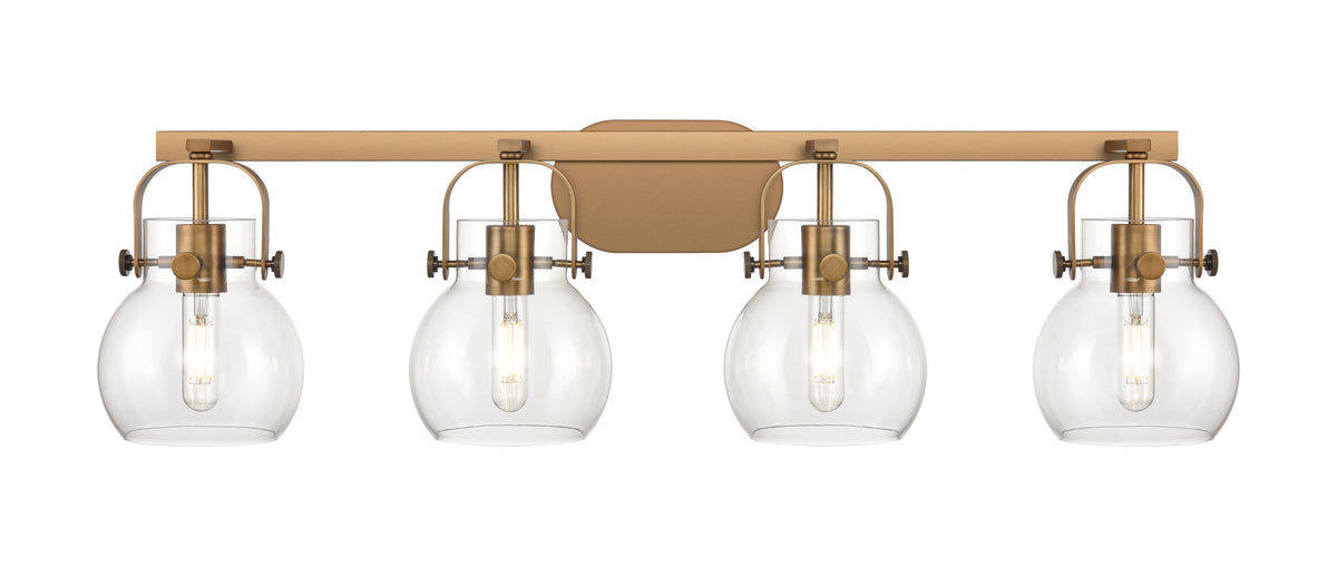 Pilaster II Sphere 37-Inch 4-Light Bath Vanity Light