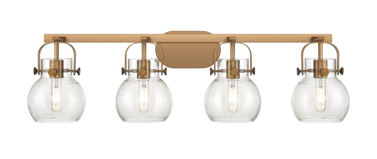 Pilaster II Sphere 37-Inch 4-Light Bath Vanity Light