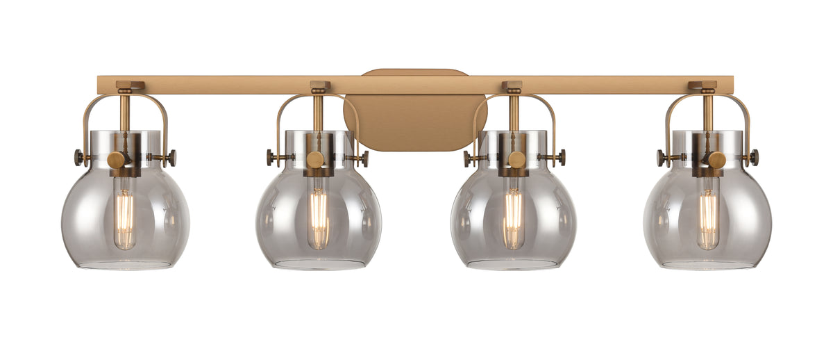 Pilaster II Sphere 37-Inch 4-Light Bath Vanity Light