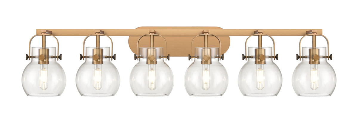 Pilaster II Sphere 46-Inch 6-Light Bath Vanity Light