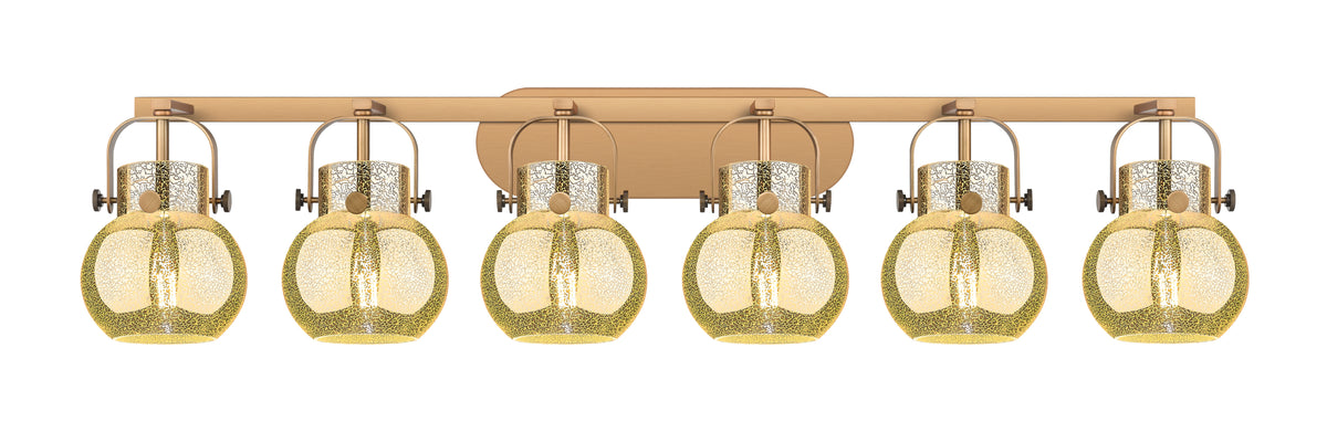 Pilaster II Sphere 46-Inch 6-Light Bath Vanity Light