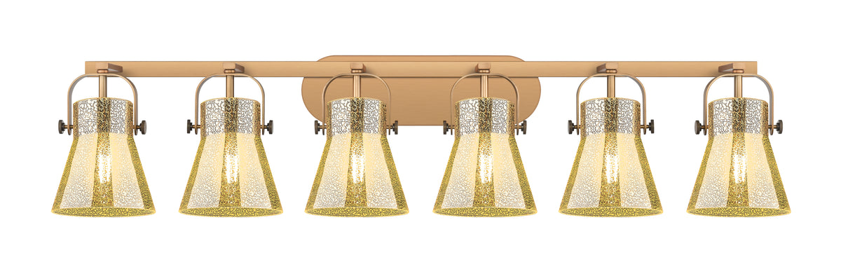 Pilaster II Cone 46-Inch 6-Light Bath Vanity Light