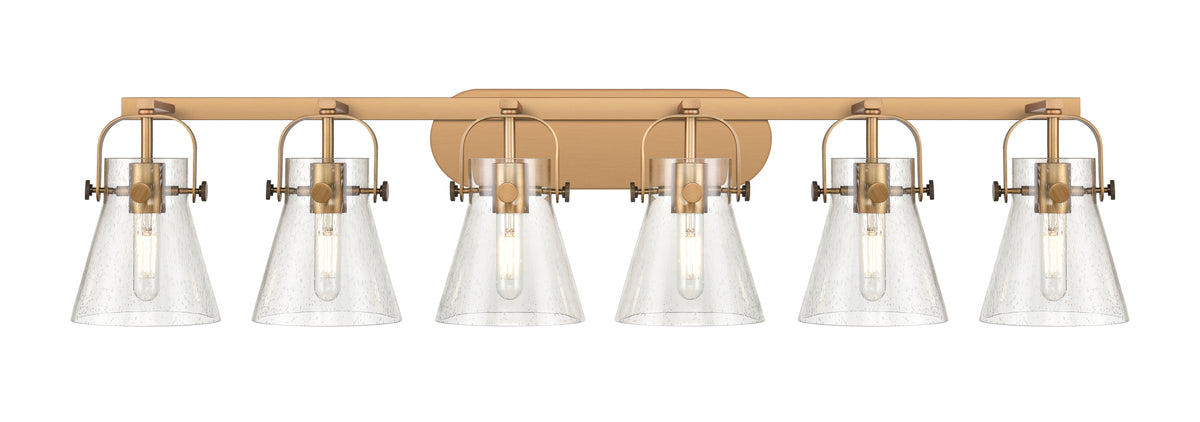 Pilaster II Cone 46-Inch 6-Light Bath Vanity Light
