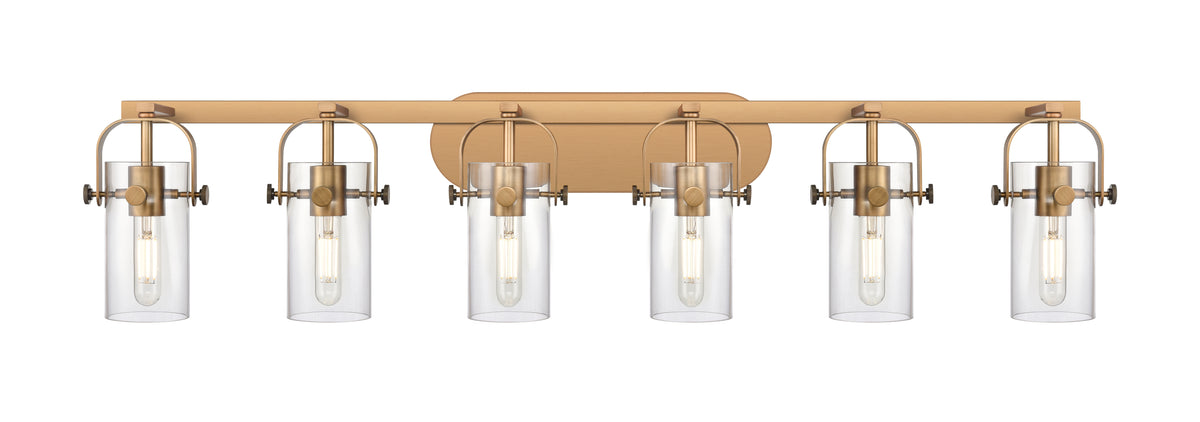 Pilaster II Cylinder 44-Inch 6-Light Bath Vanity Light