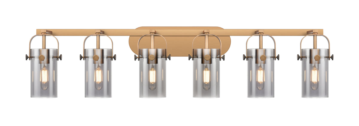 Pilaster II Cylinder 44-Inch 6-Light Bath Vanity Light
