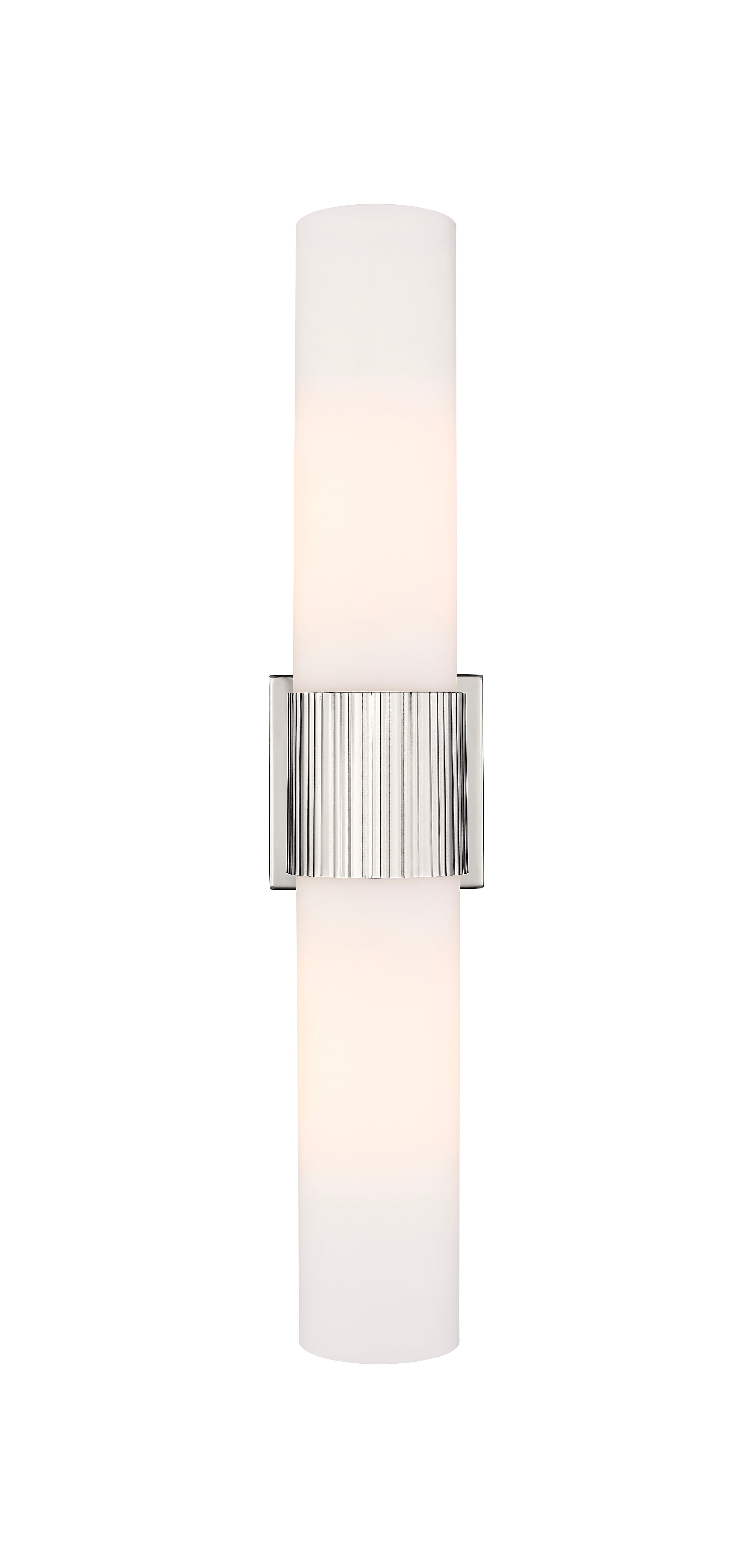 Downtown Urban Bath Vanity Light Ribbed Brass