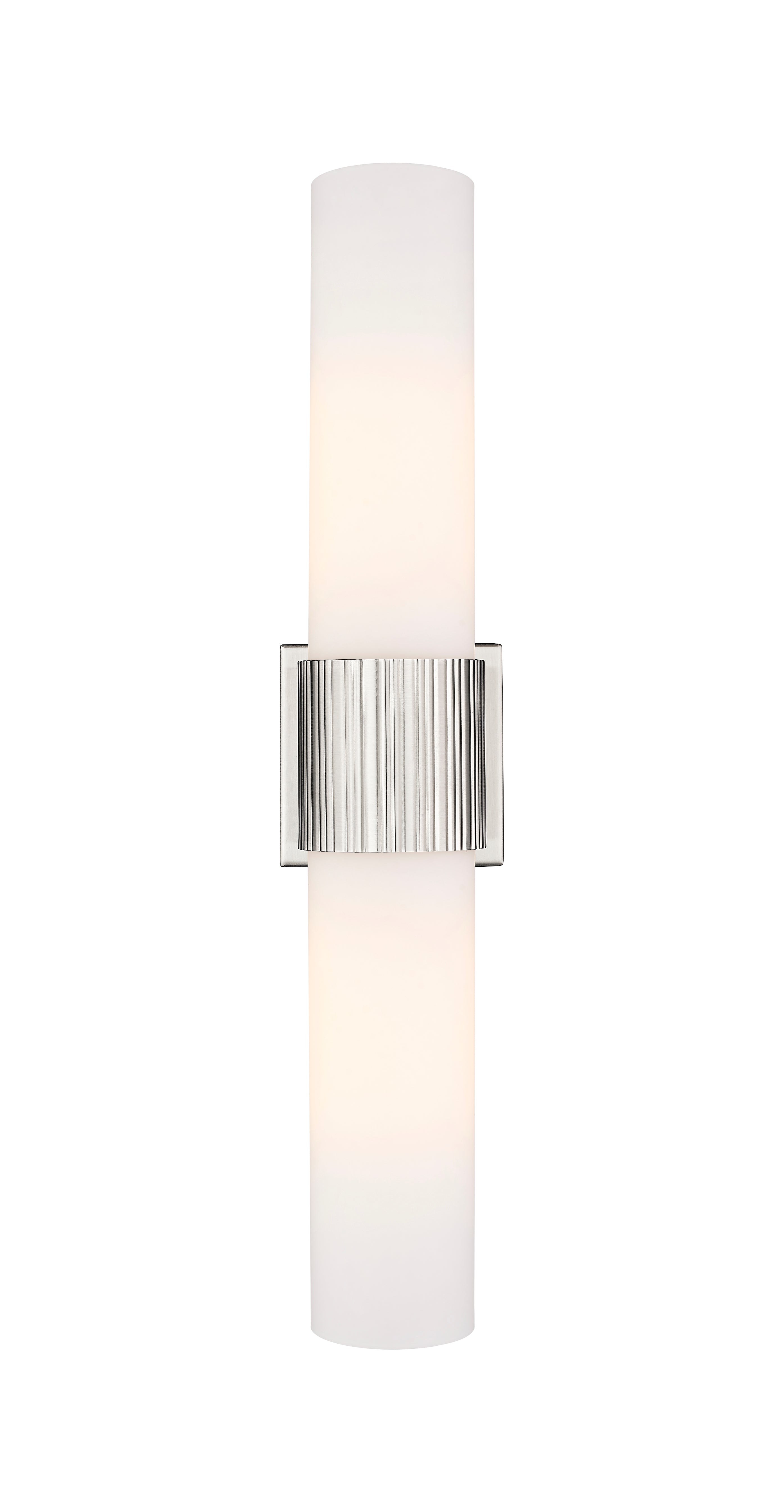 Downtown Urban Bath Vanity Light Ribbed Brass