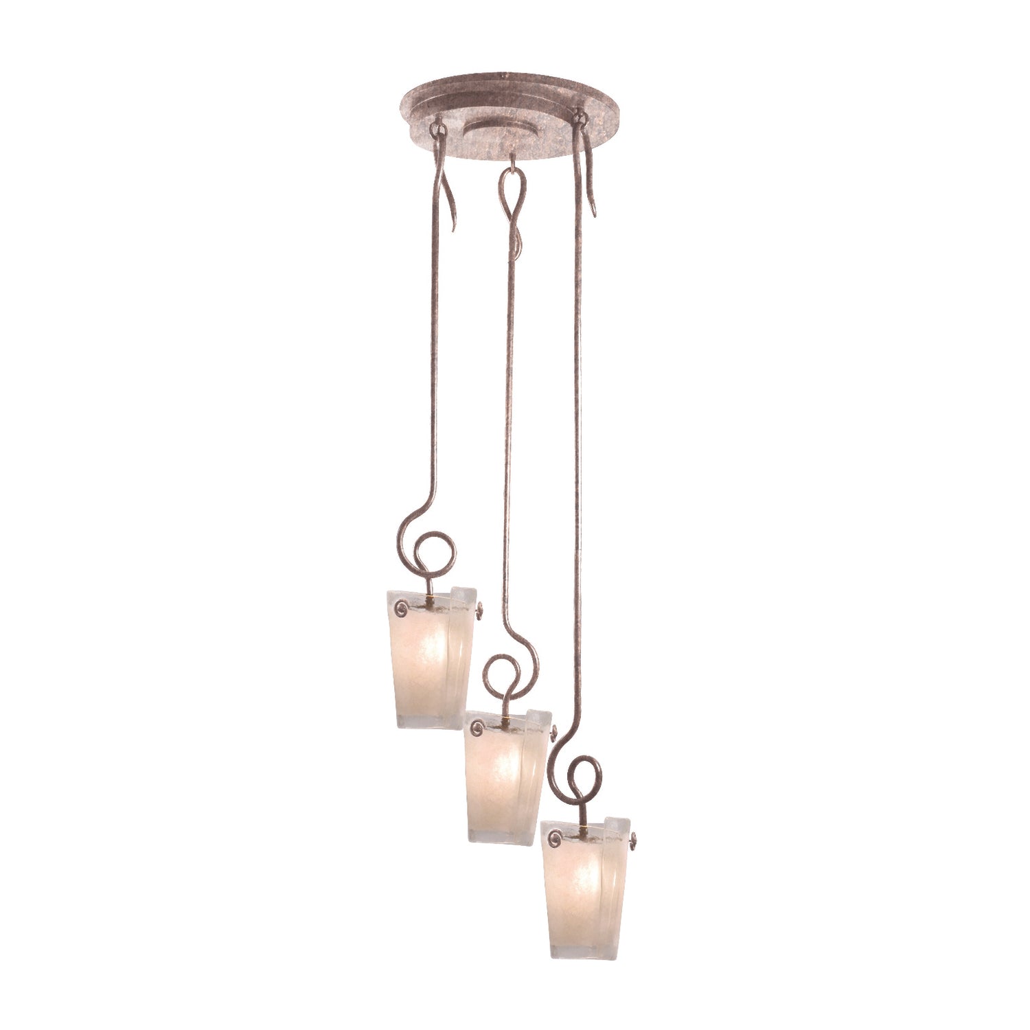 78.5'' Tribecca 3 Light Pearl Silver Multi-Pendant