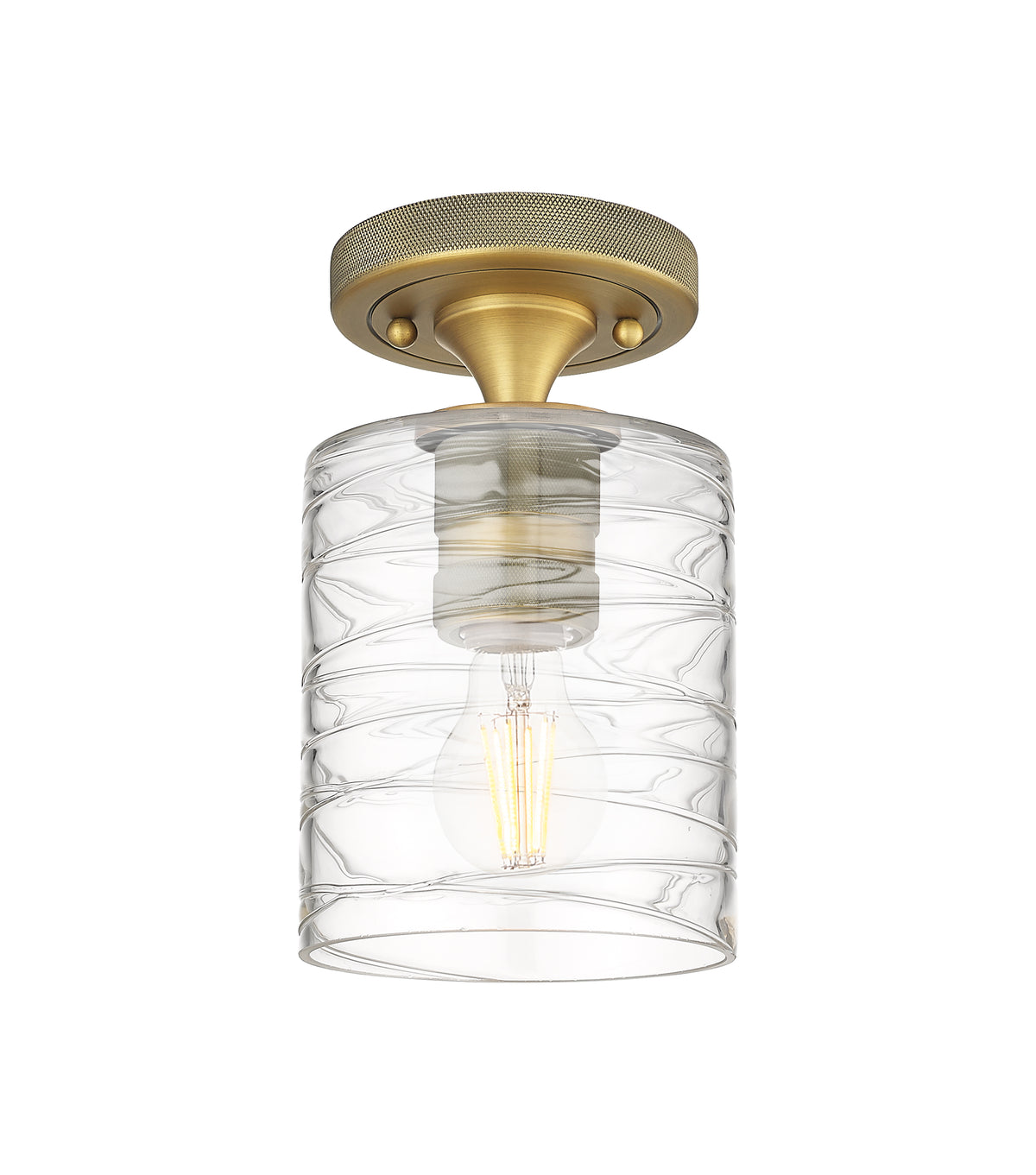 Cobbleskill 5-Inch 1-Light Semi-Flush Mount 8.5-Inch High
