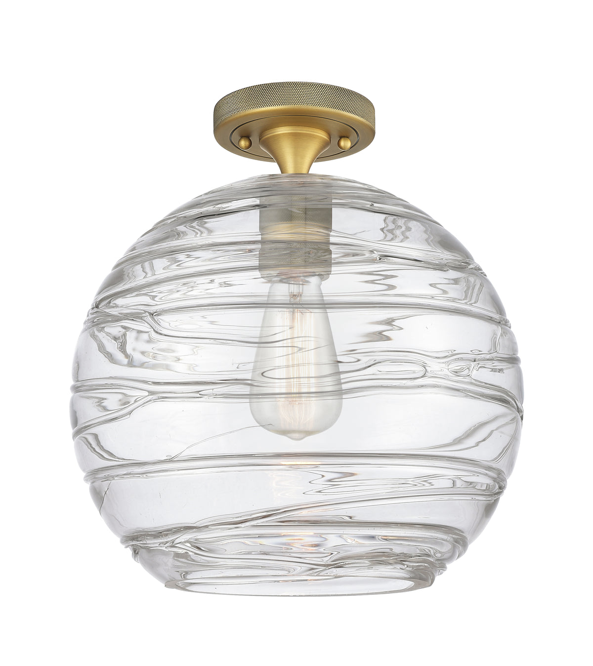Crown Point 10-Inch 1-Light Semi-Flush Mount 11.125-Inch High