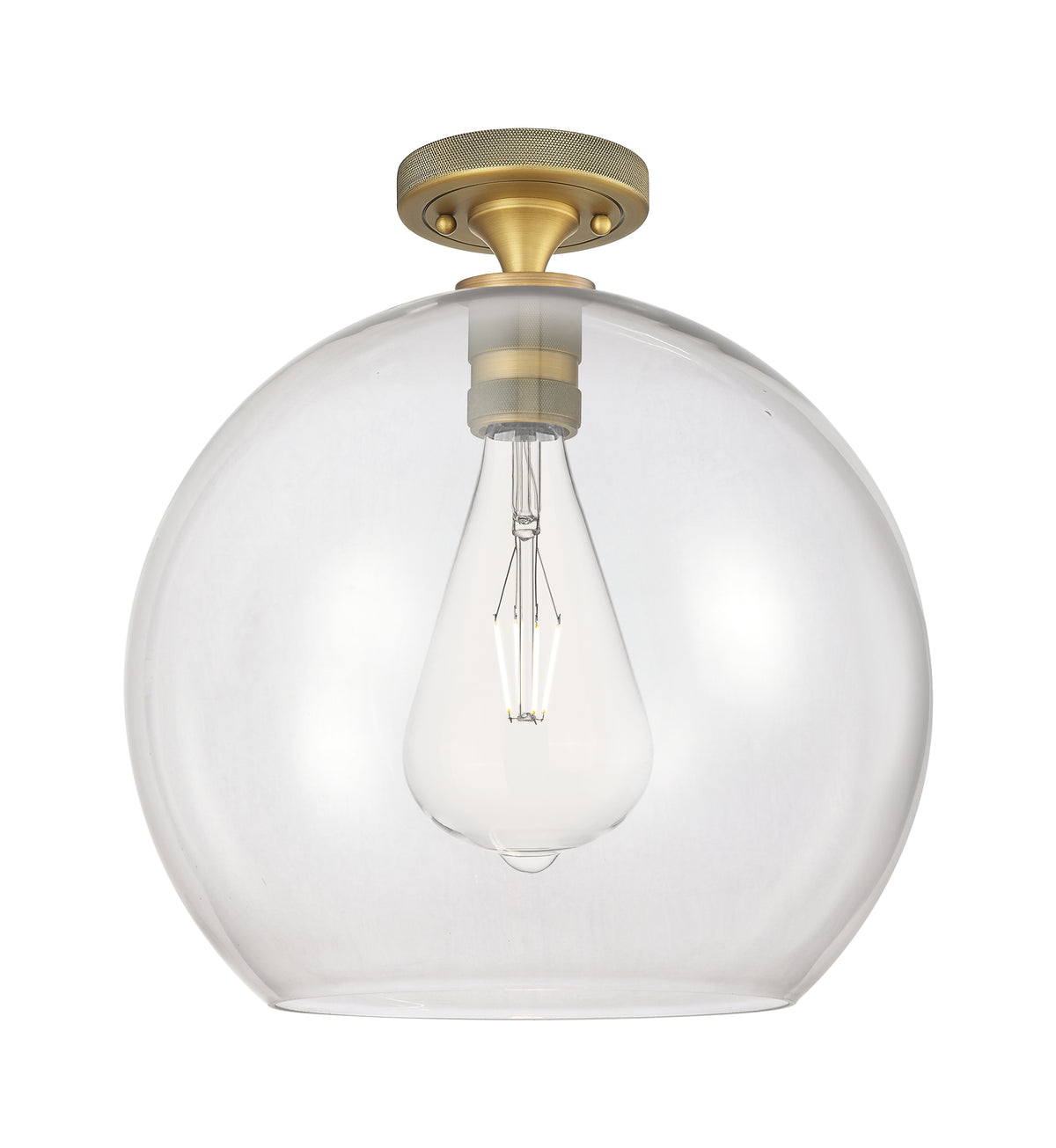 Astor 14-Inch 1-Light Semi-Flush Mount