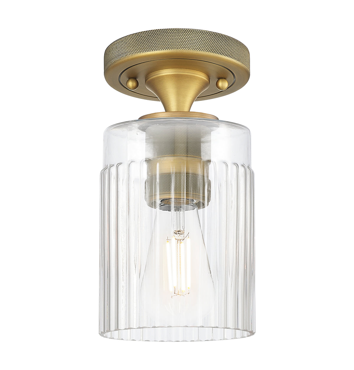 Hadley 5-Inch 1-Light Semi-Flush Mount 8.5-Inch High