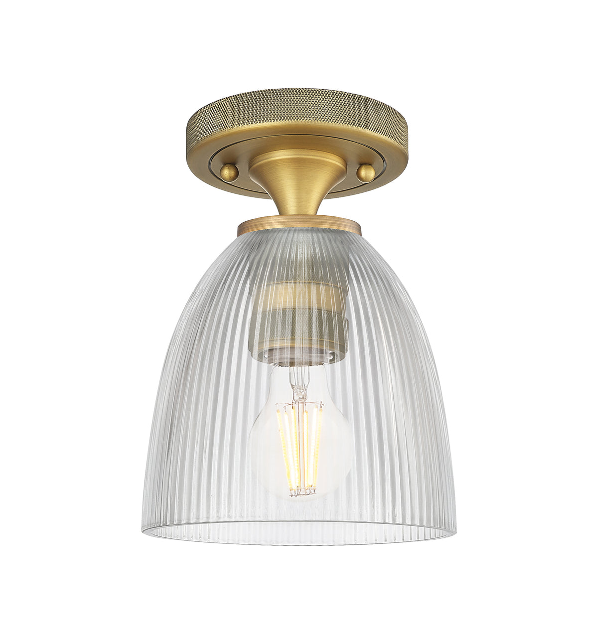 Castile 6-Inch 1-Light Semi-Flush Mount 8.5-Inch High