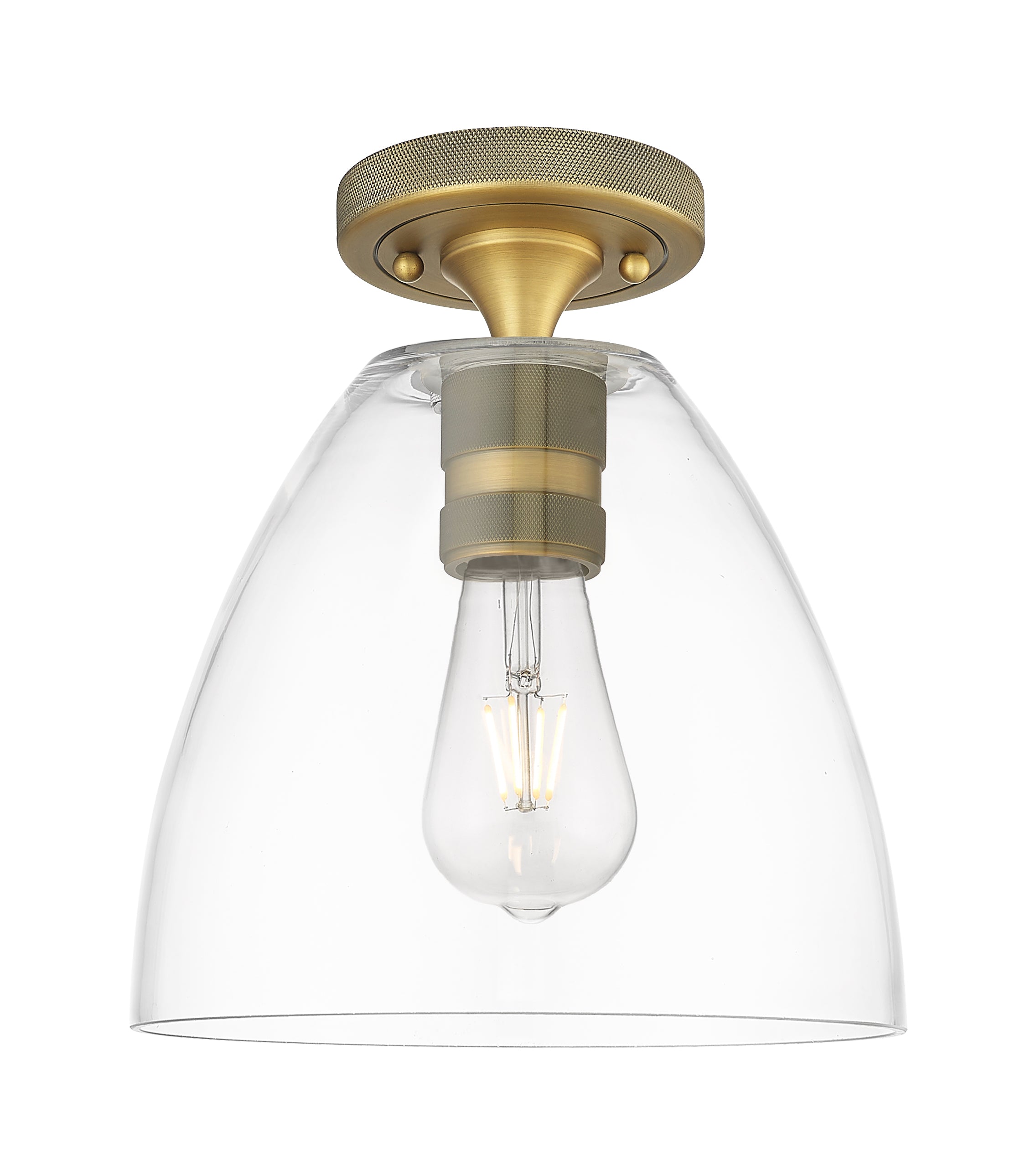 Downtown Flush Mount Satin Nickel 7.5 Inch